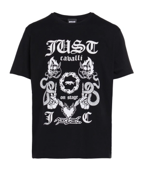Just Cavalli Graphic Print Crewneck T-Shirt