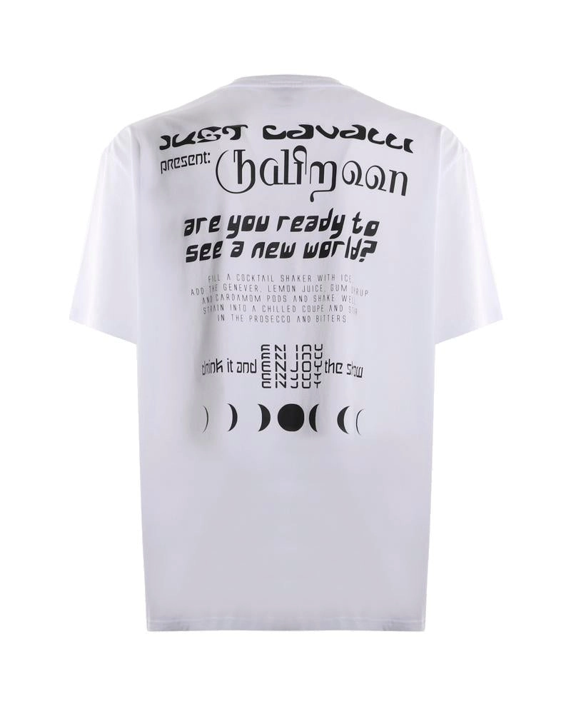 Just Cavalli Graphic Printed Crewneck T-Shirt