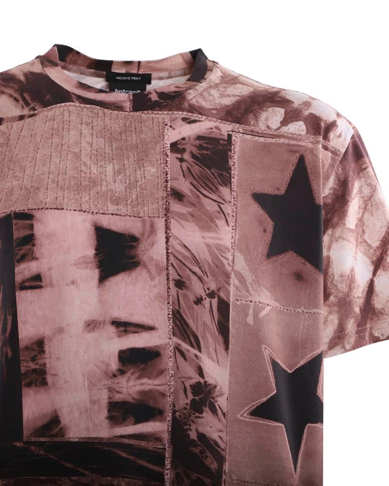 Just Cavalli Graphic Printed Crewneck T-Shirt