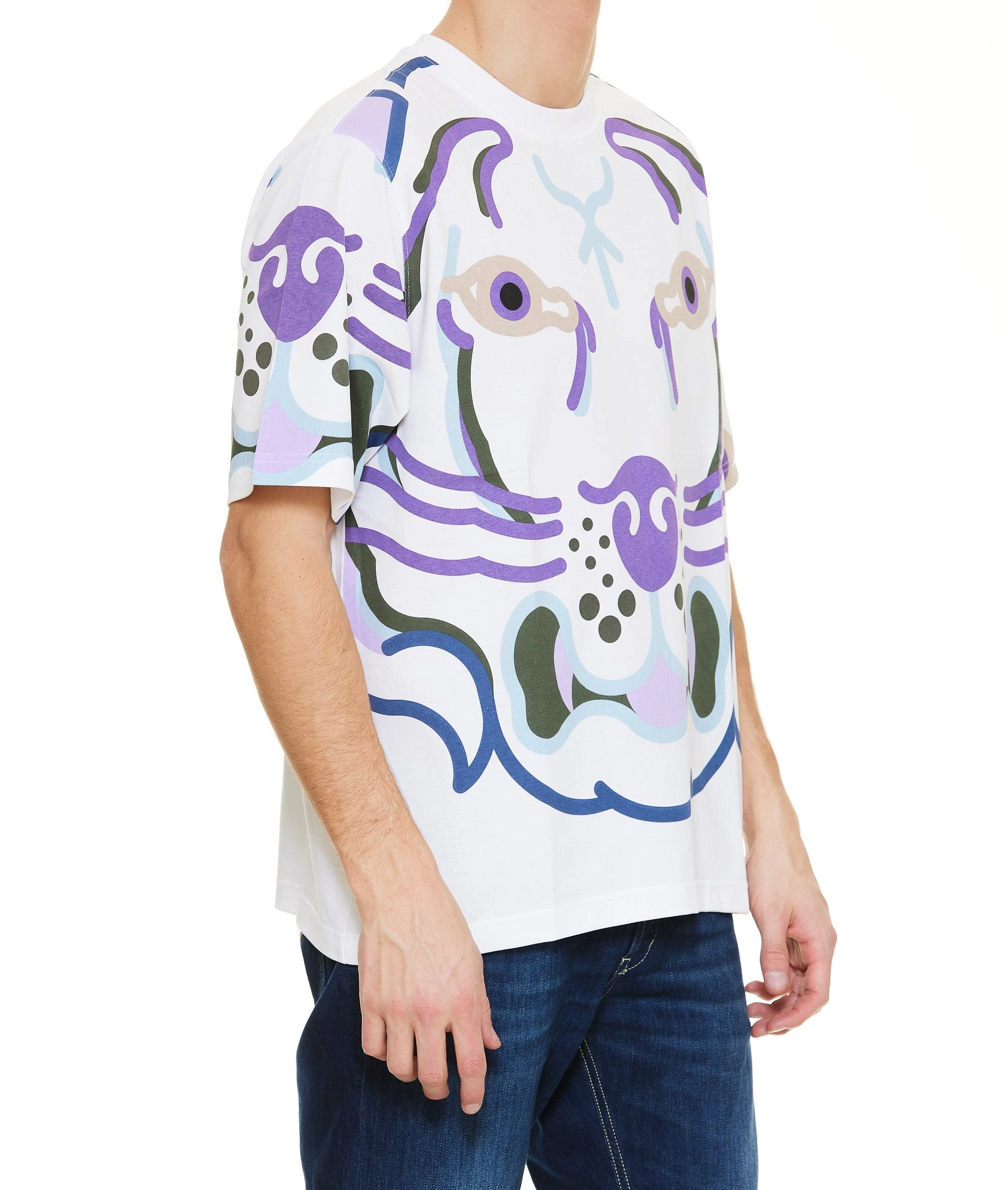 Kenzo K-Tiger Graphic Printed Crewneck T-Shirt