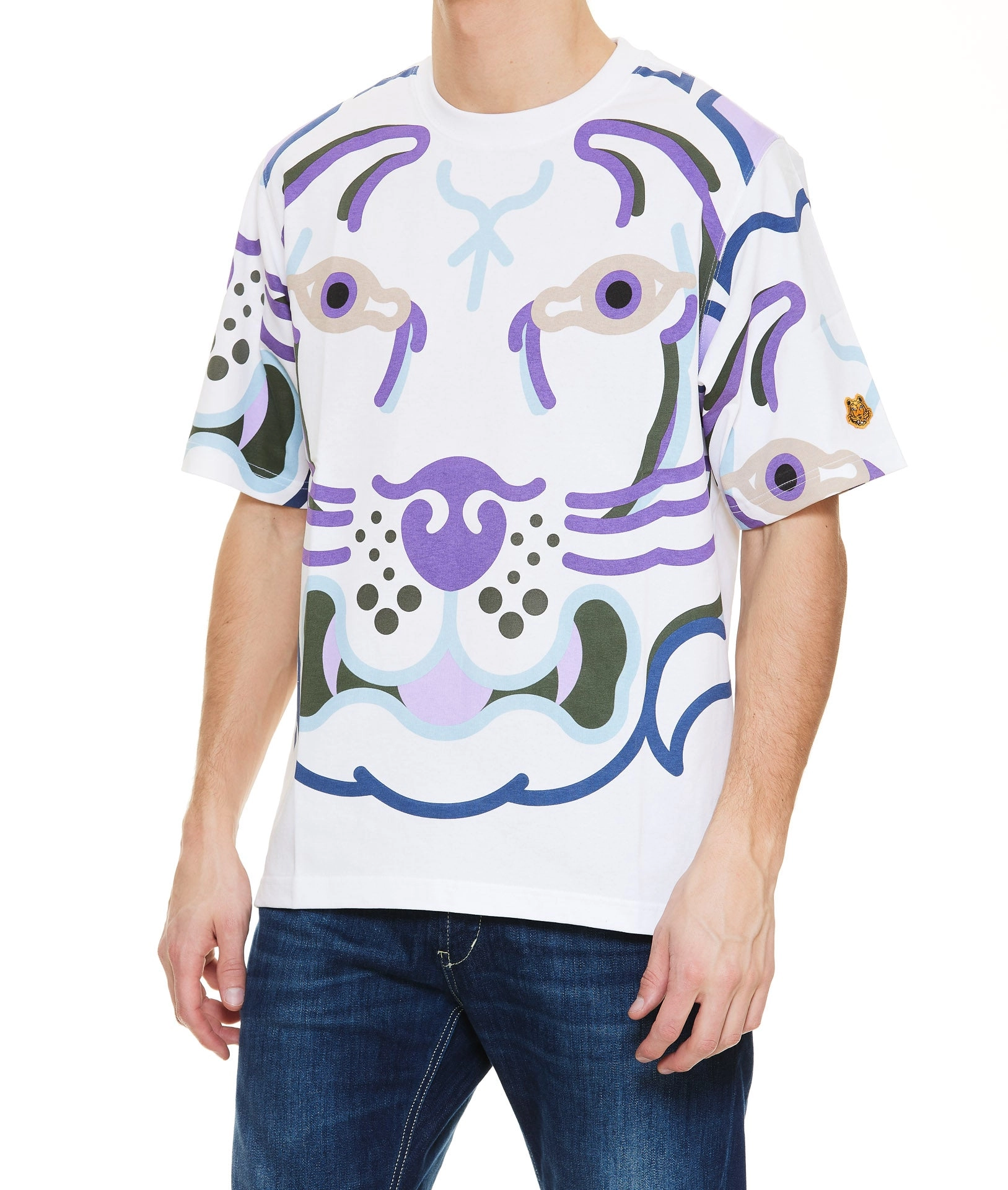 Kenzo K-Tiger Graphic Printed Crewneck T-Shirt