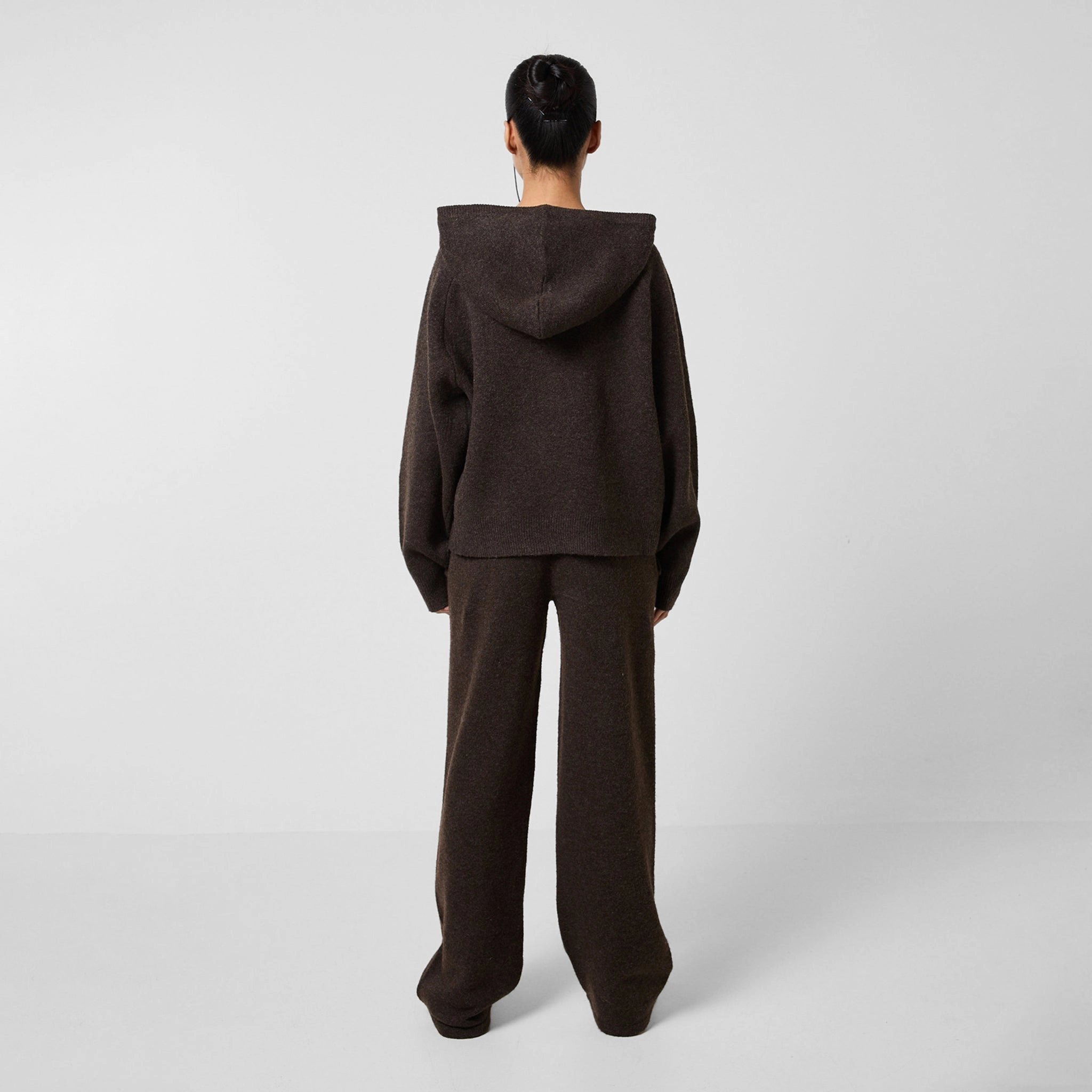 Knit CLSR Hoodie | Brown Marl
