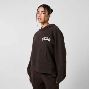 Knit CLSR Hoodie | Brown Marl