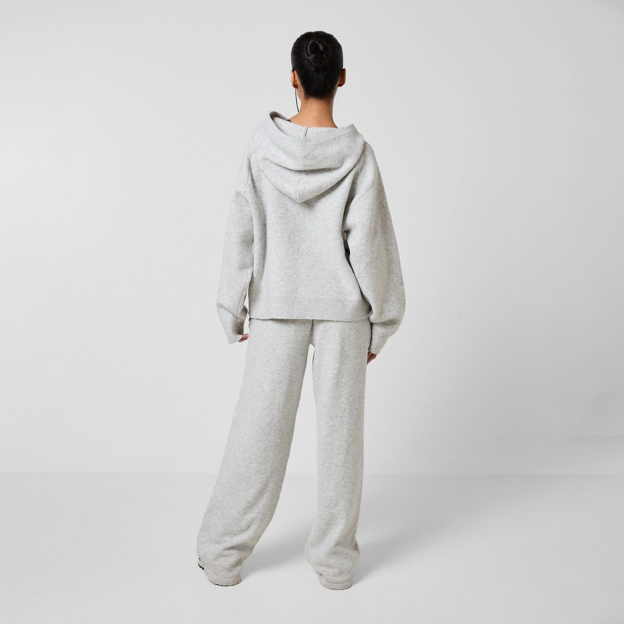 Knit CLSR Hoodie | Light Grey Marl