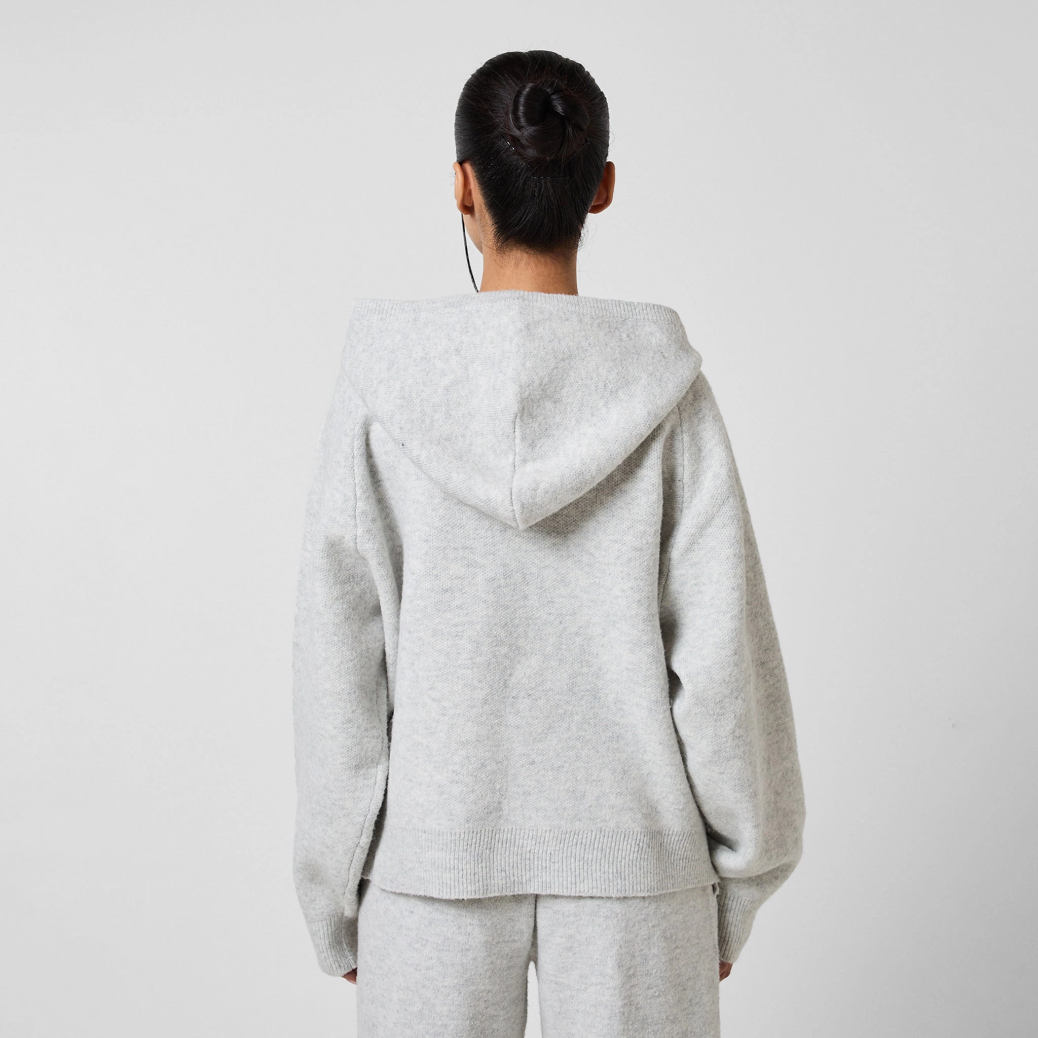 Knit CLSR Hoodie | Light Grey Marl