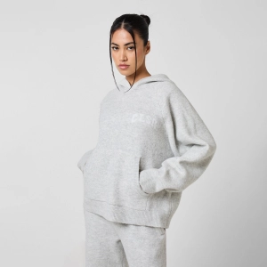 Knit CLSR Hoodie | Light Grey Marl