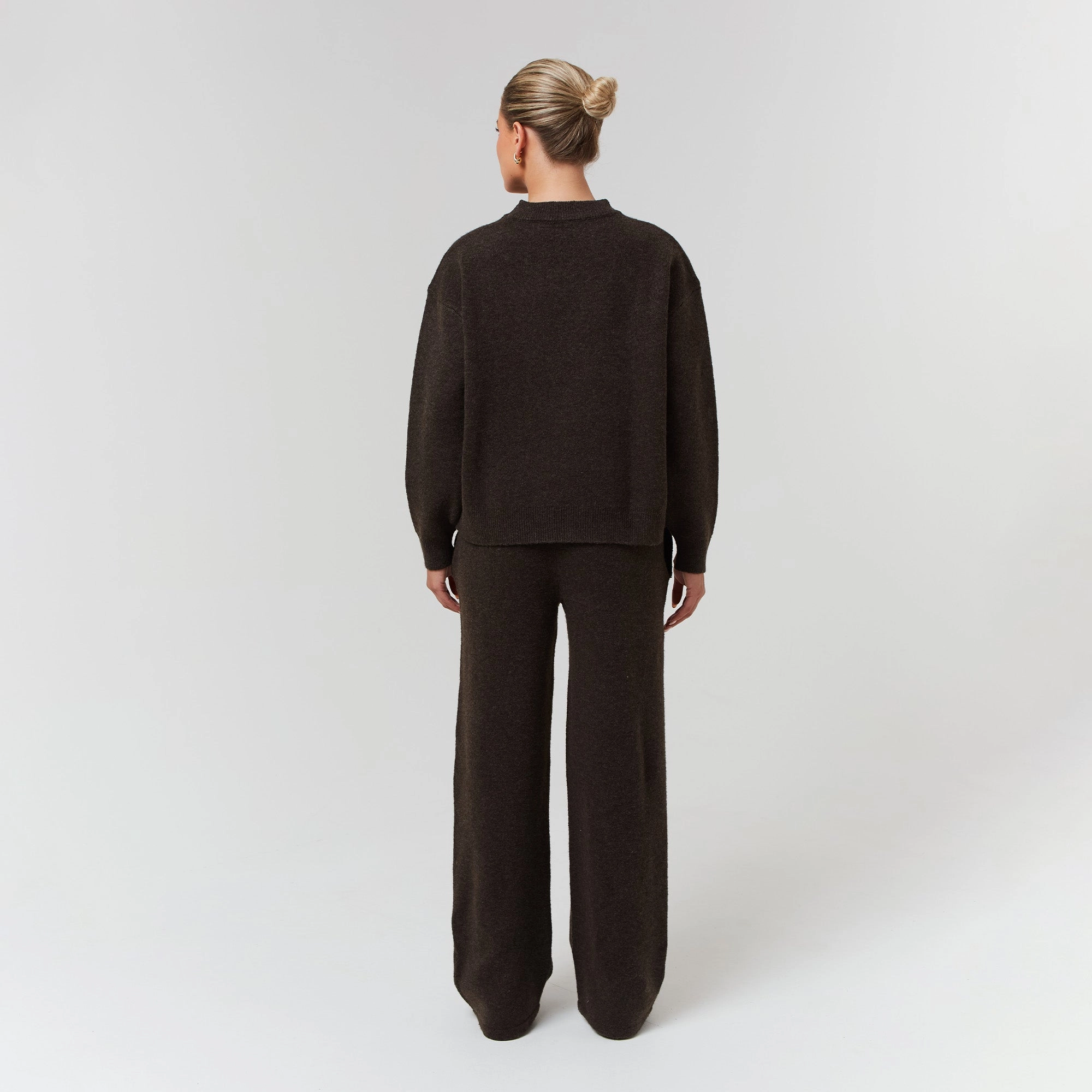 Knit Crewneck | Brown Marl