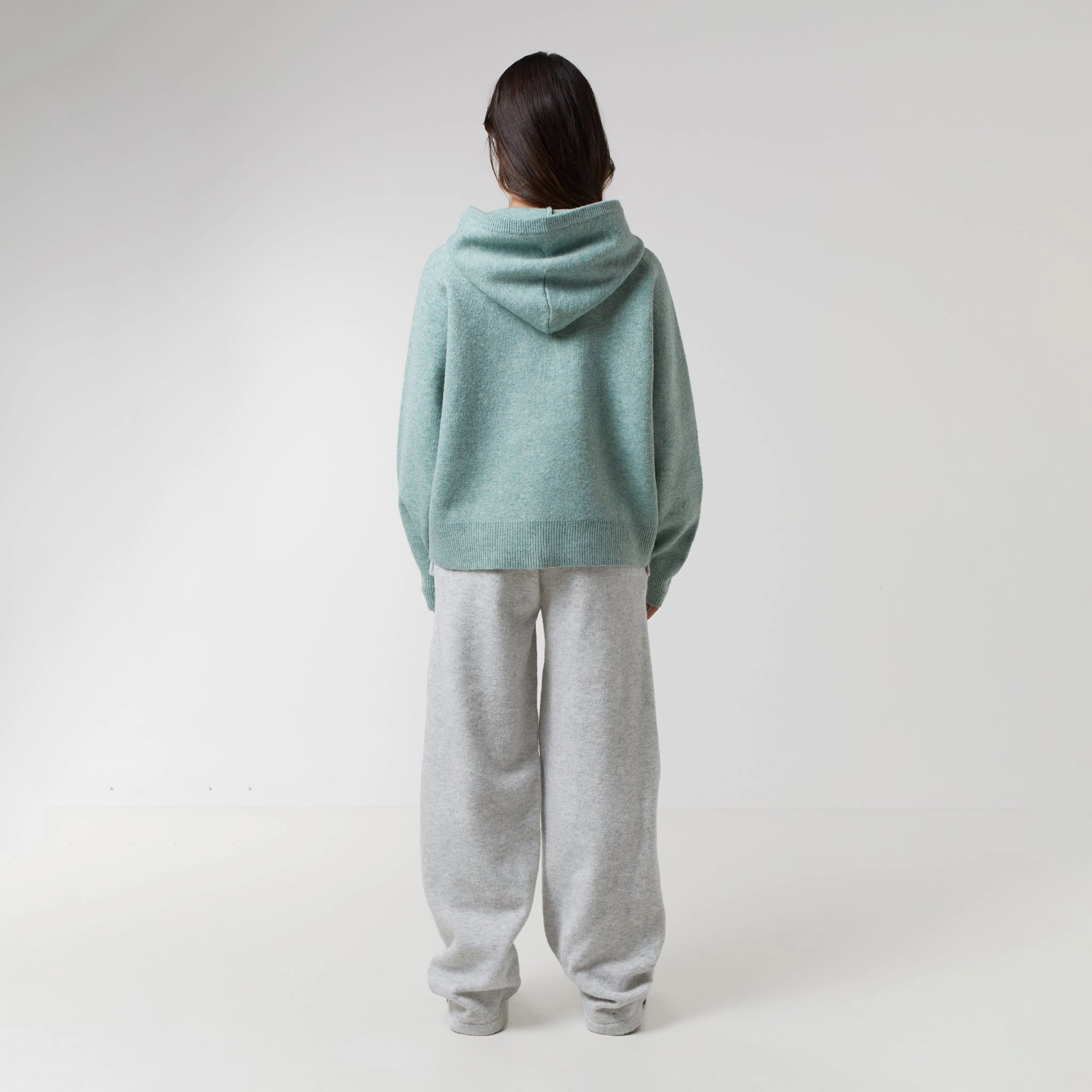 Knit Hoodie | Matcha