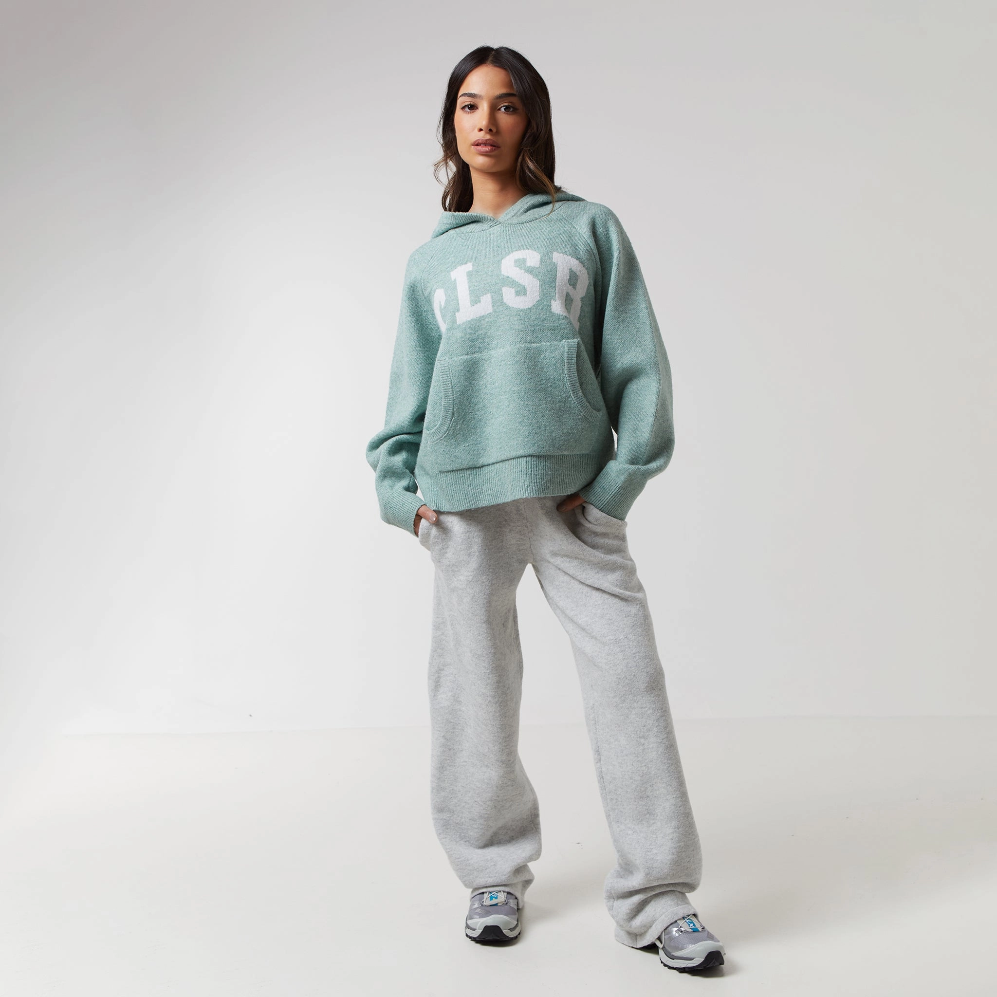 Knit Hoodie | Matcha