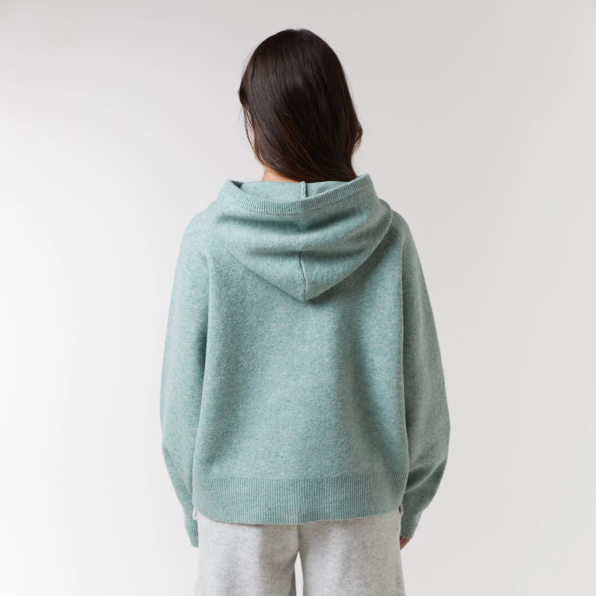 Knit Hoodie | Matcha