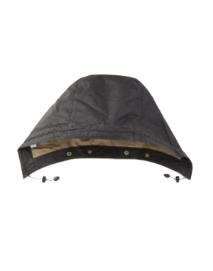 LIGHTWEIGHT WAX HOOD DARK OLIVE