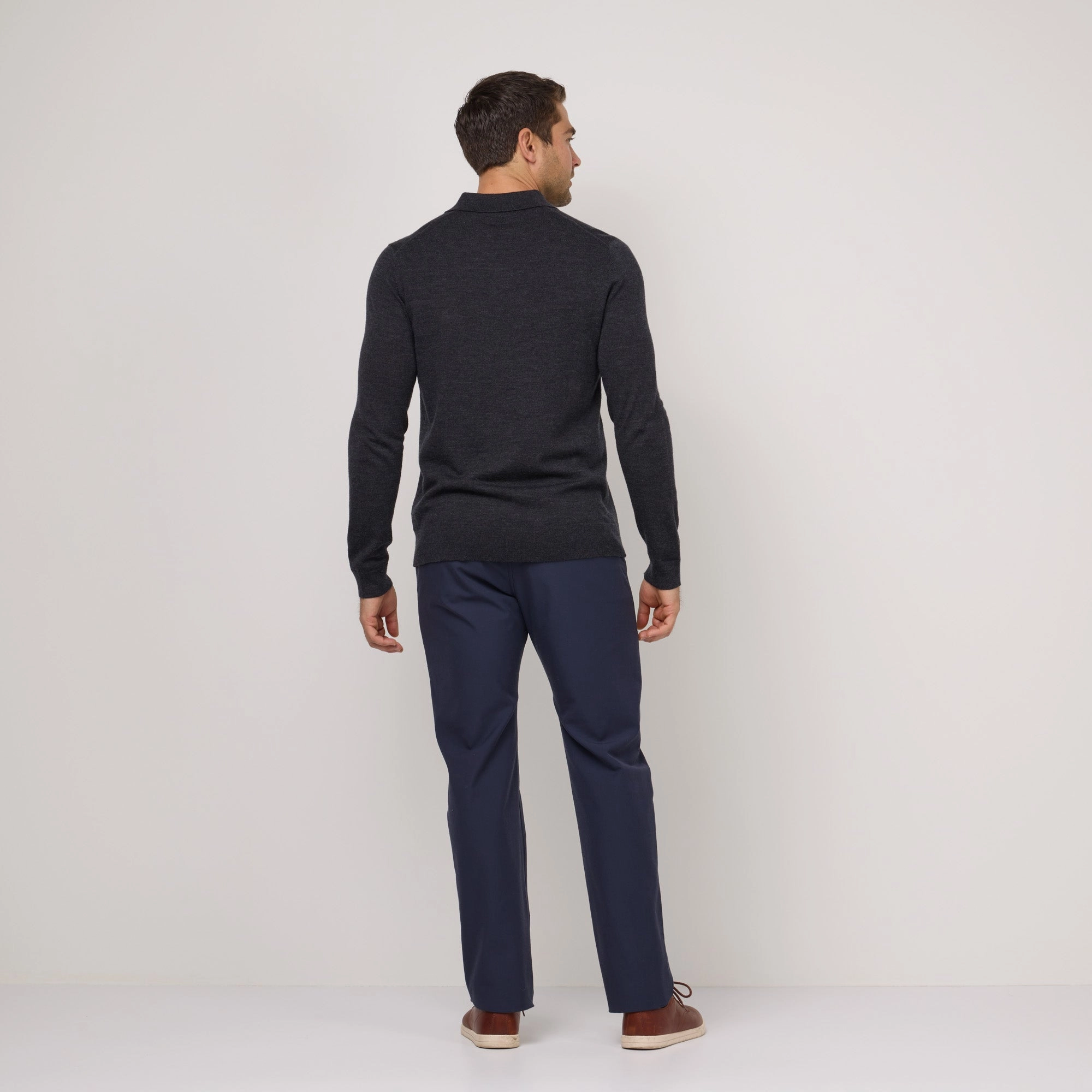 Long Sleeve Polo Sweater