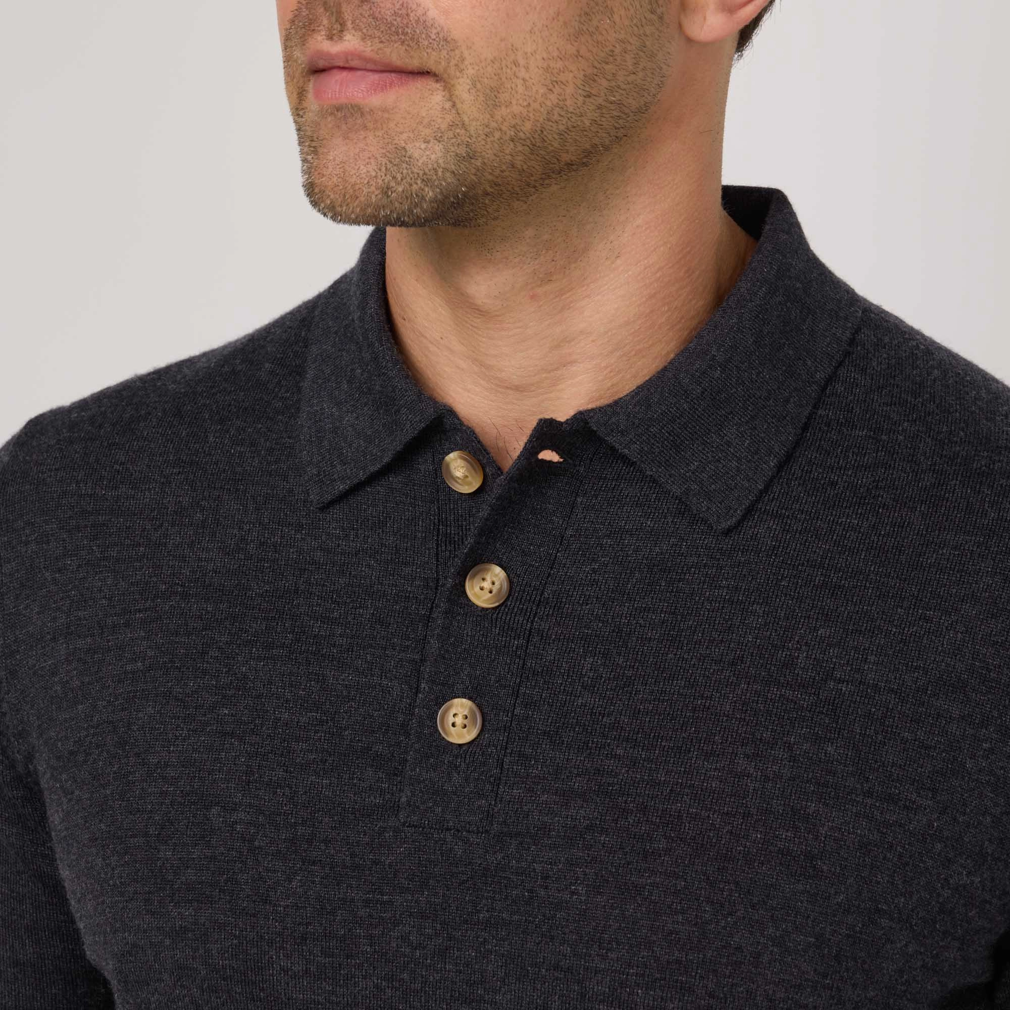 Long Sleeve Polo Sweater