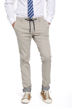 Milano Jogger Travel man chino pants in techno stretch satin extra slim