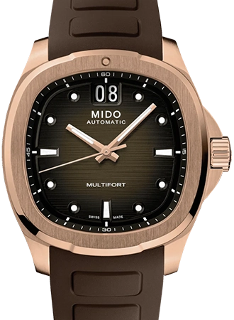 Multifort TV Big Date Rose Gold - Rubber Ref. M049.526.37.291.00