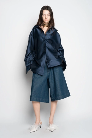 NAVY OVERSHIRT