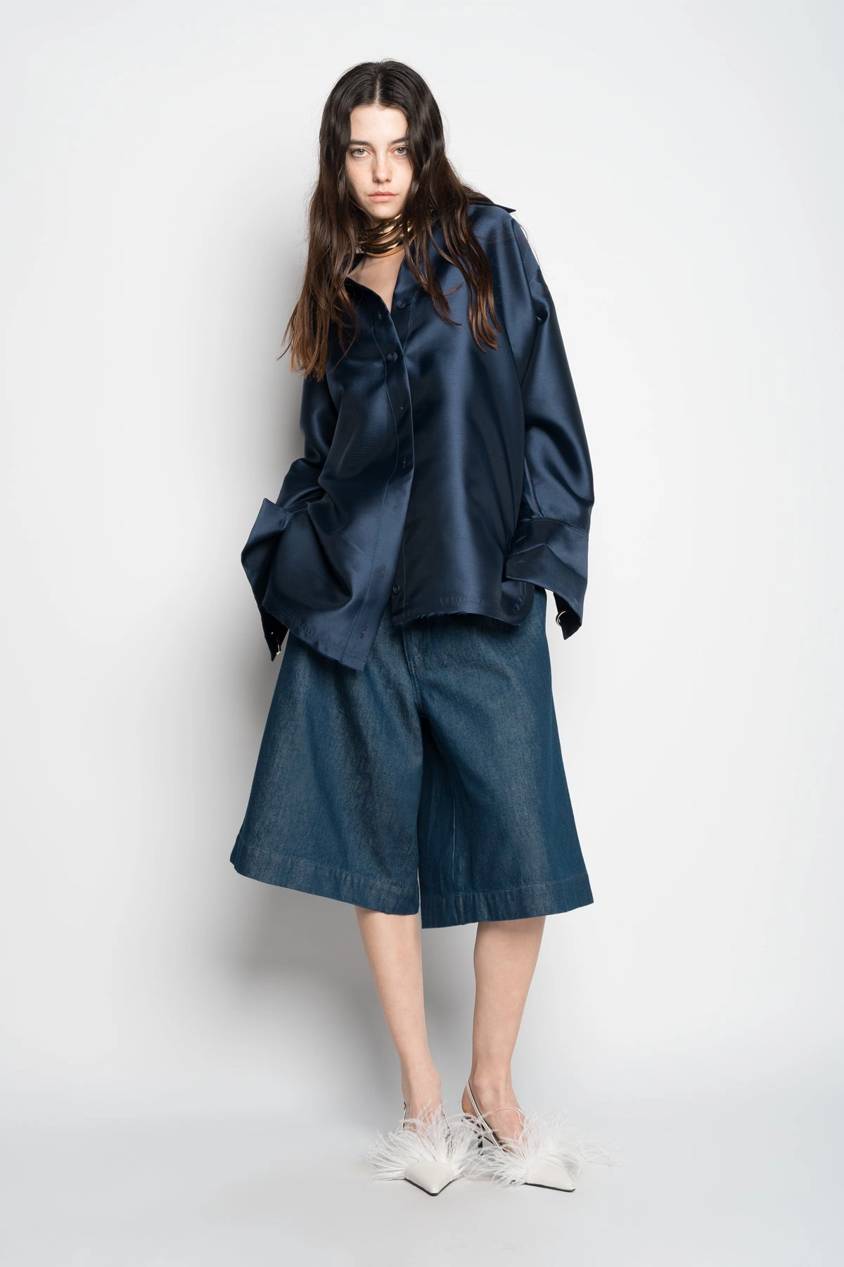 NAVY OVERSHIRT
