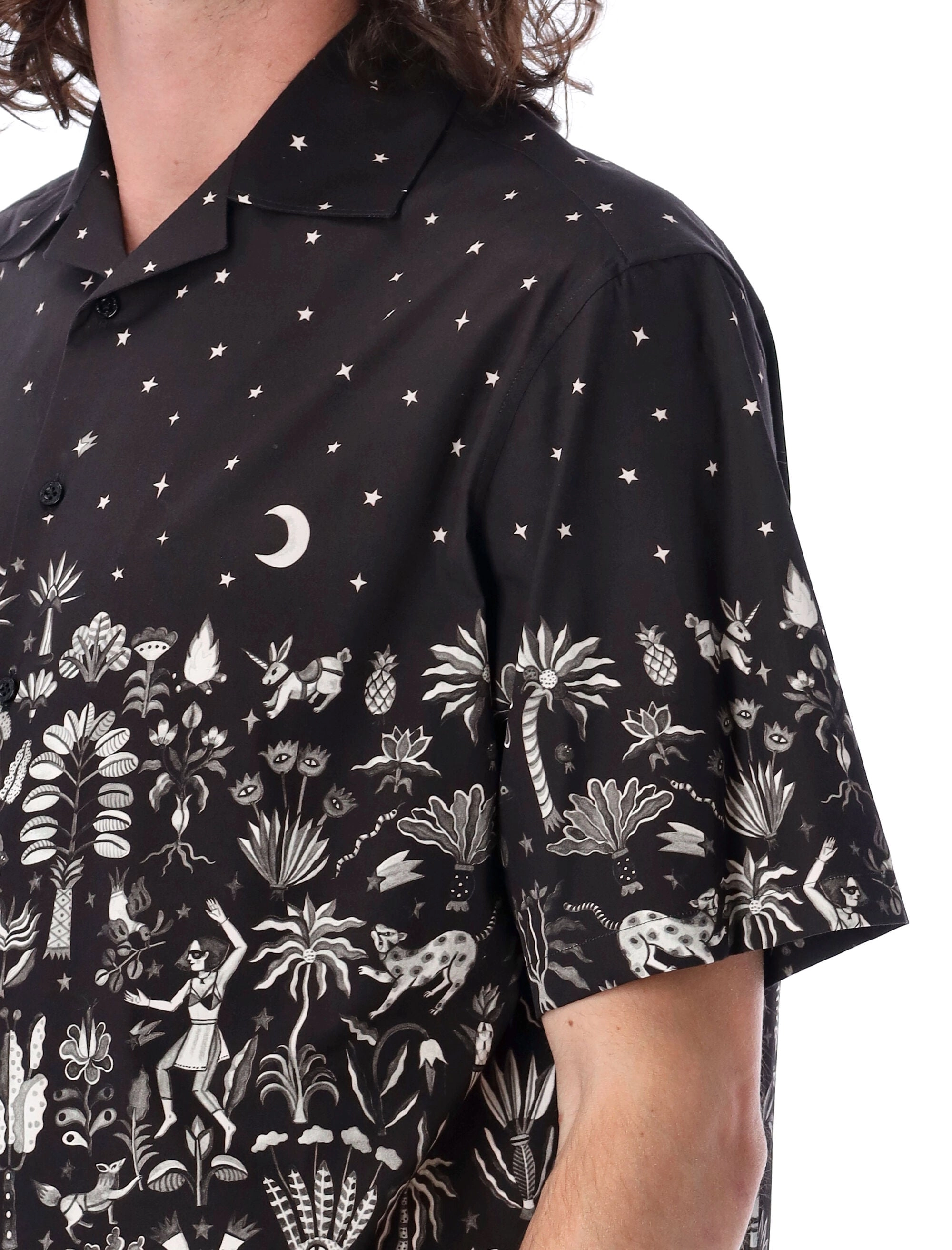 Neil Barrett Graphic Print Short Sleeved Shirt
