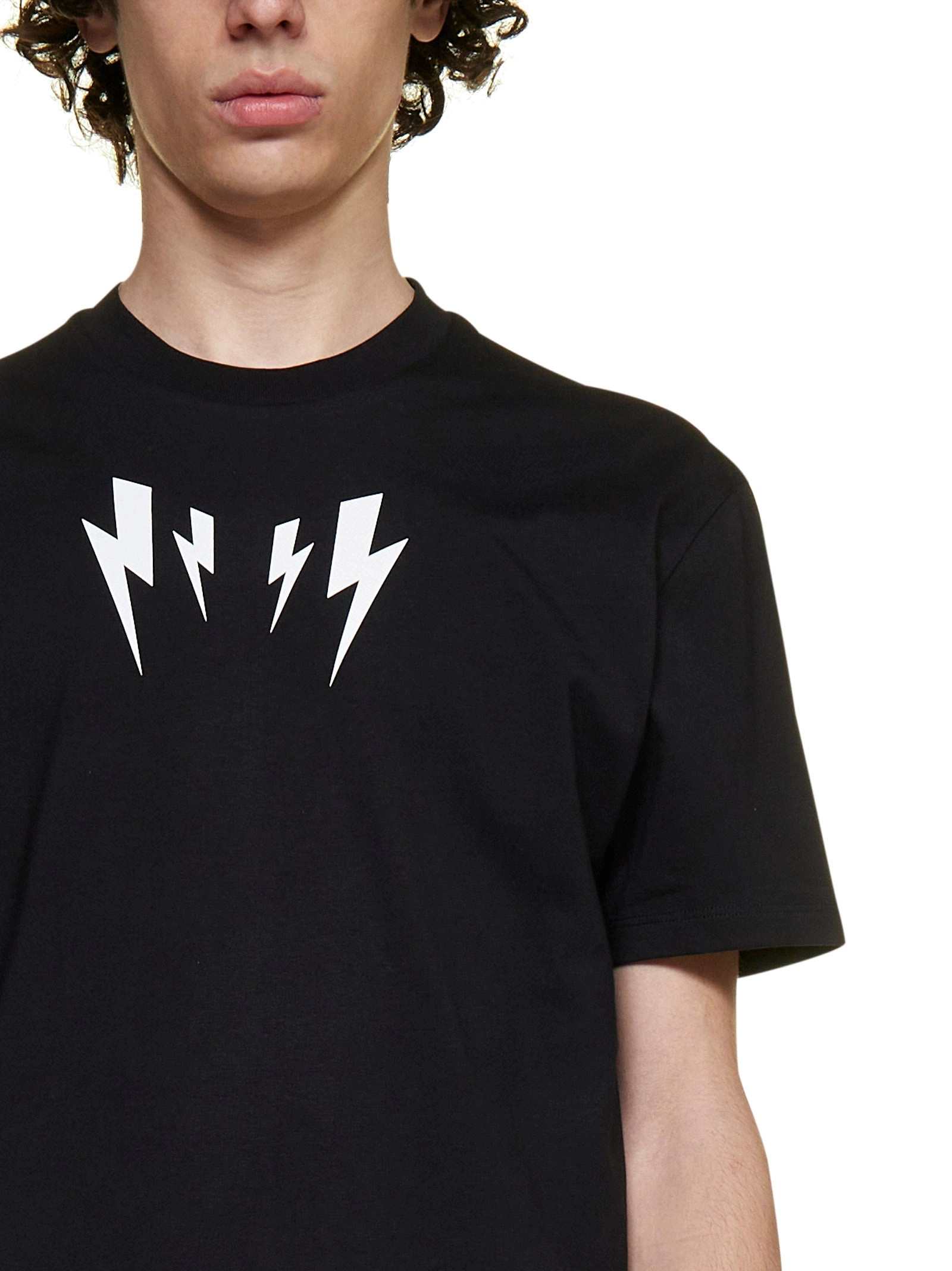 Neil Barrett Graphic Printed Crewneck T-Shirt