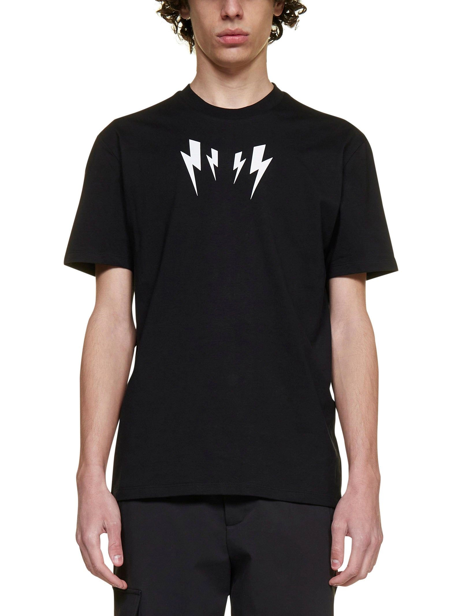 Neil Barrett Graphic Printed Crewneck T-Shirt
