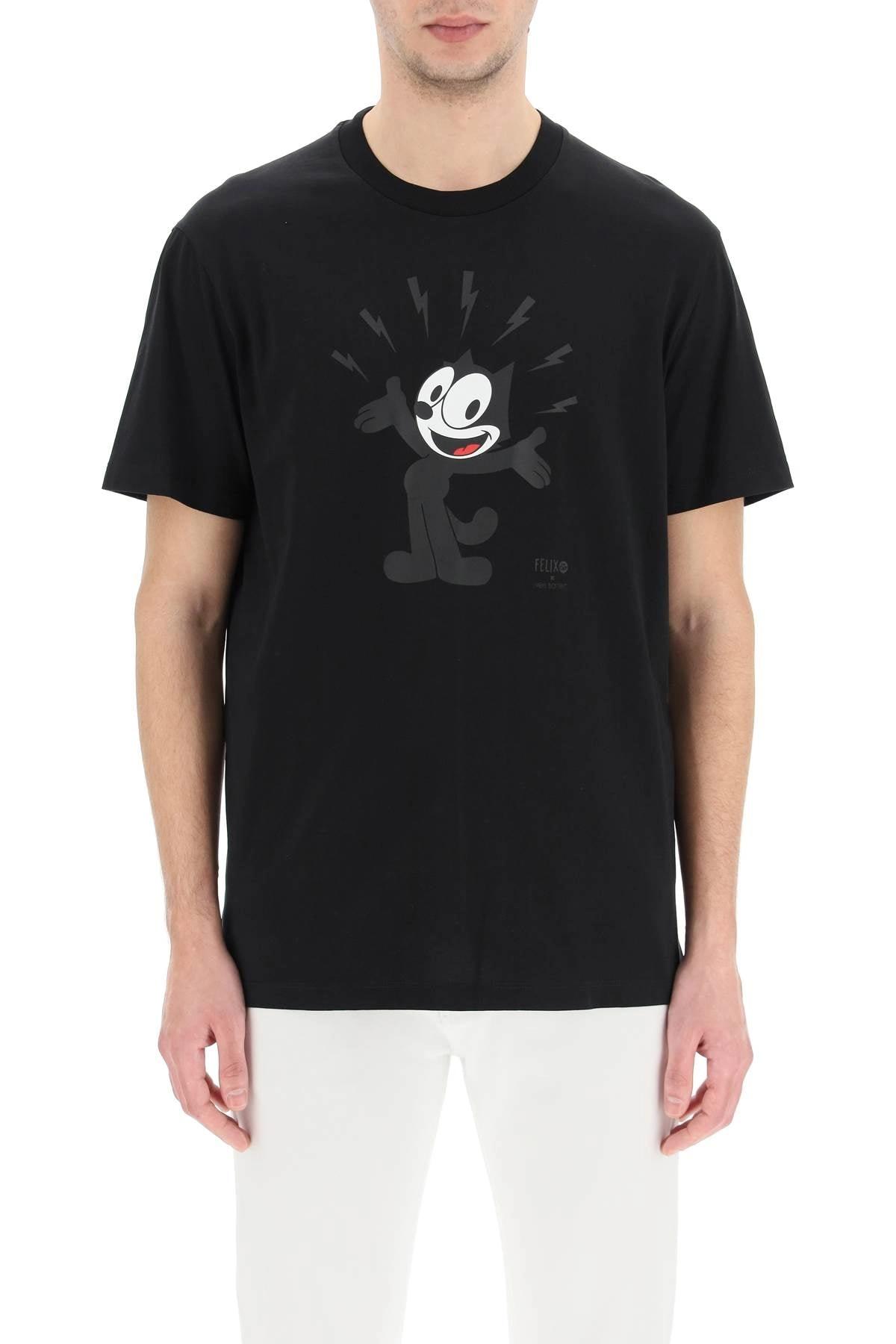 Neil Barrett x Felix the Cat Graphic Print Creneck T-Shirt