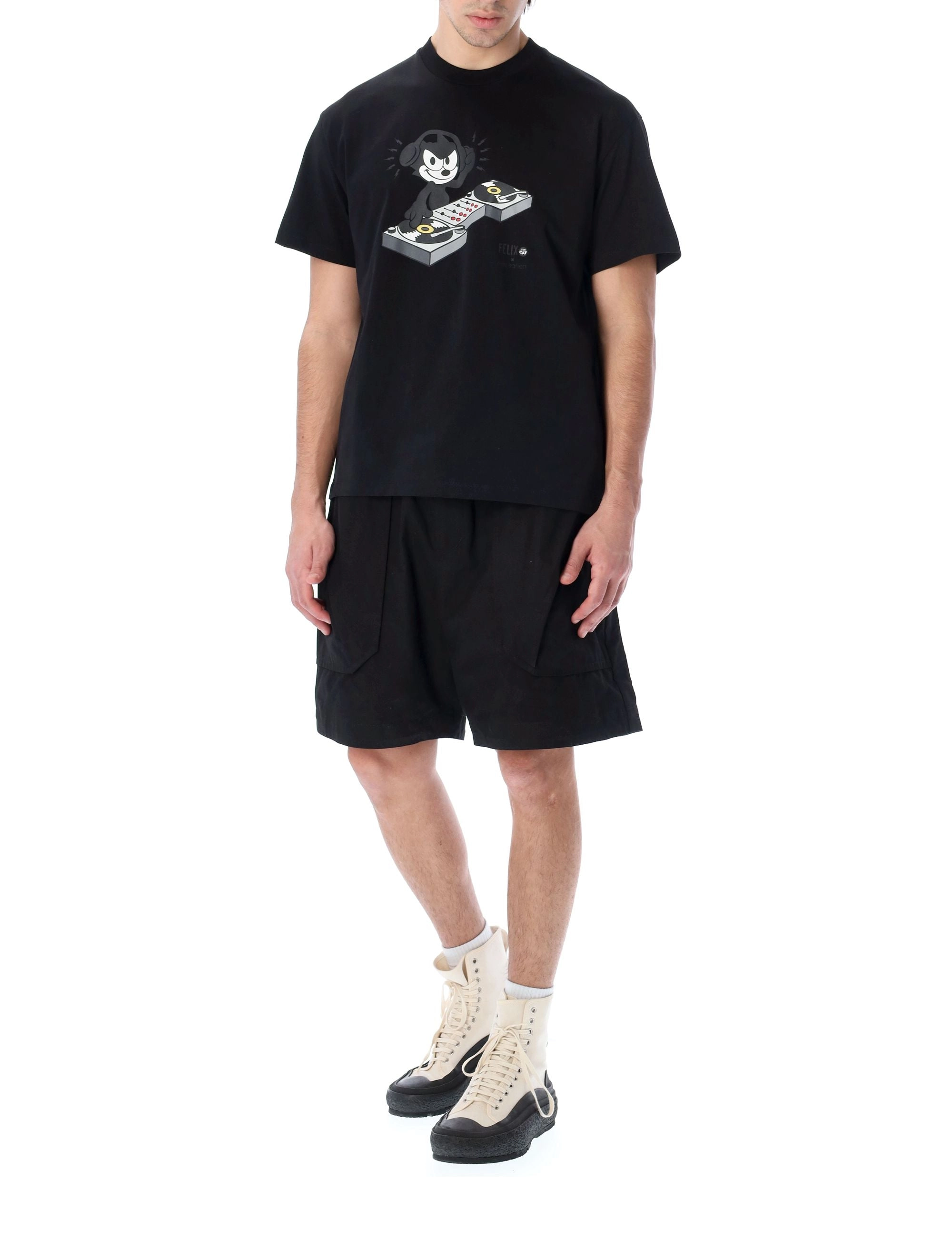 Neil Barrett X Felix The Cat Graphic Print Crewneck T-Shirt