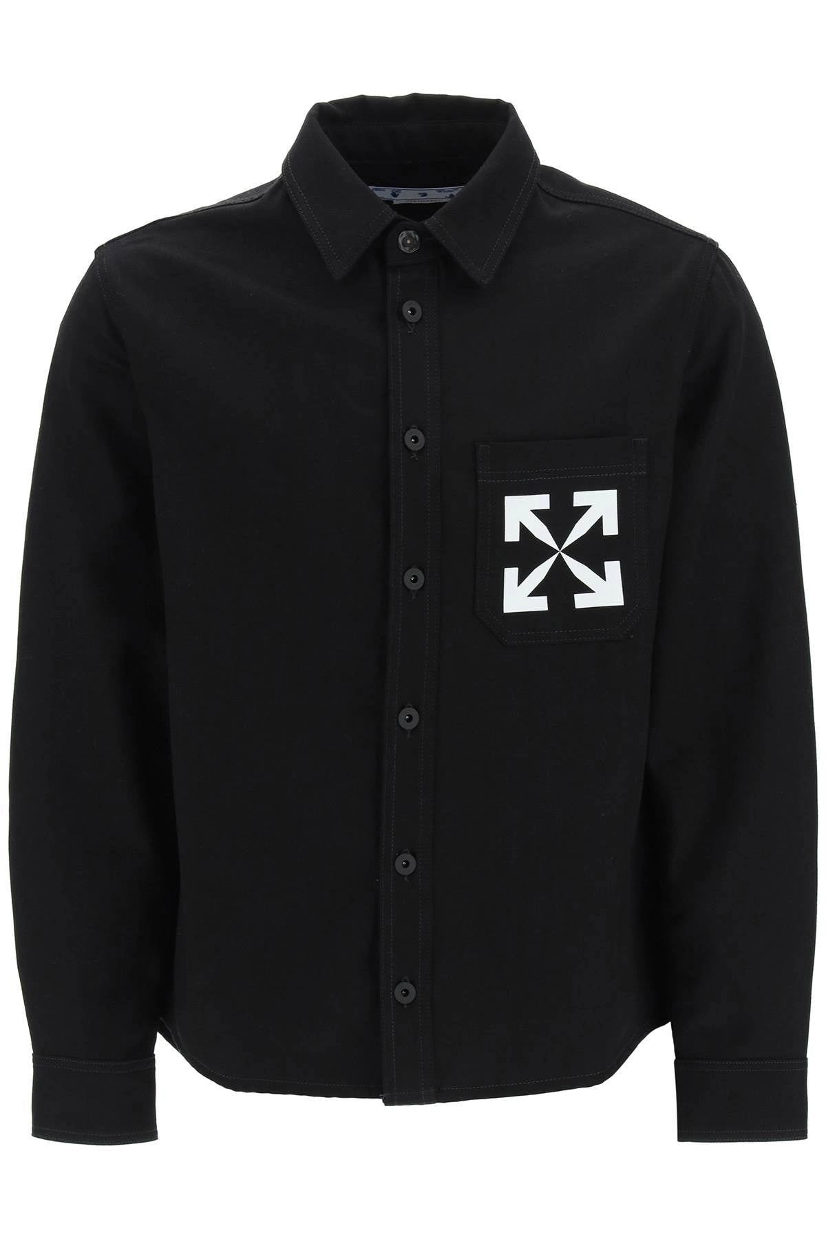 Off-White Single Arrow Long-Sleeved Denim Shirt