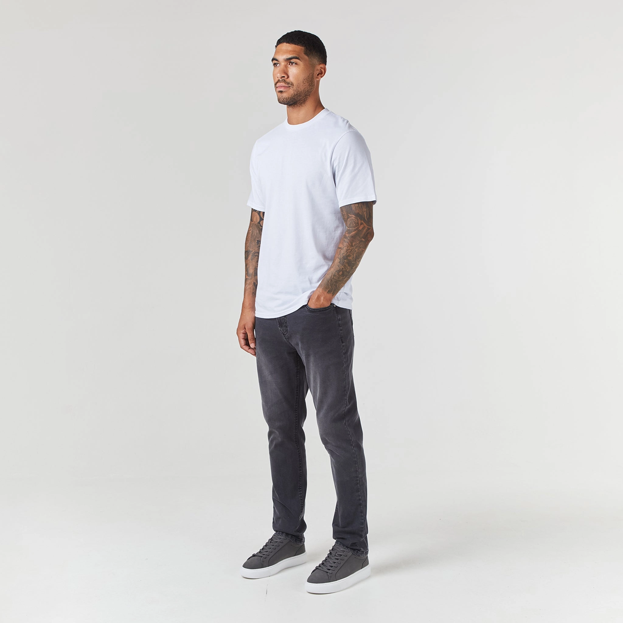 Regular Fit Denim Jean | Grey Wash