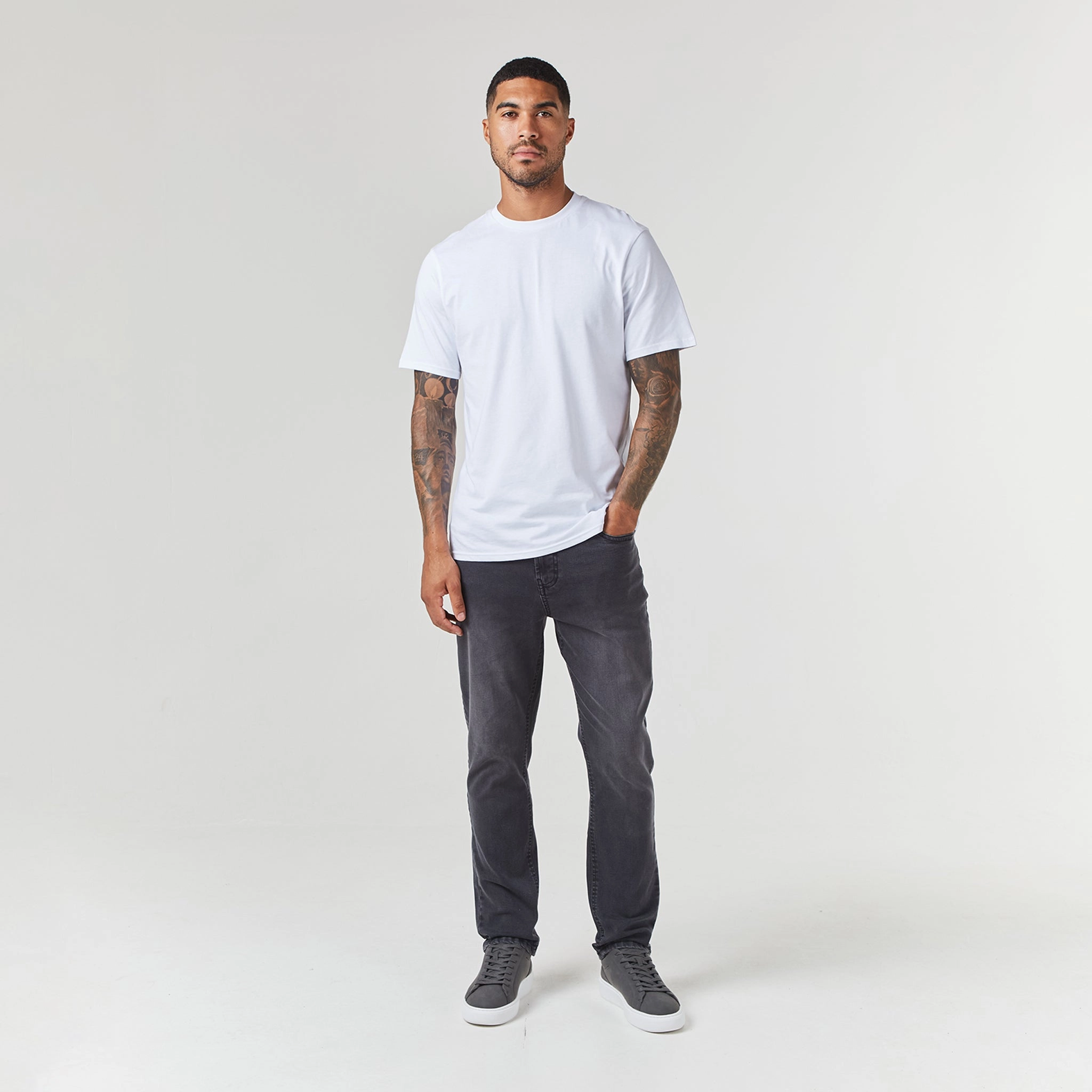 Regular Fit Denim Jean | Grey Wash
