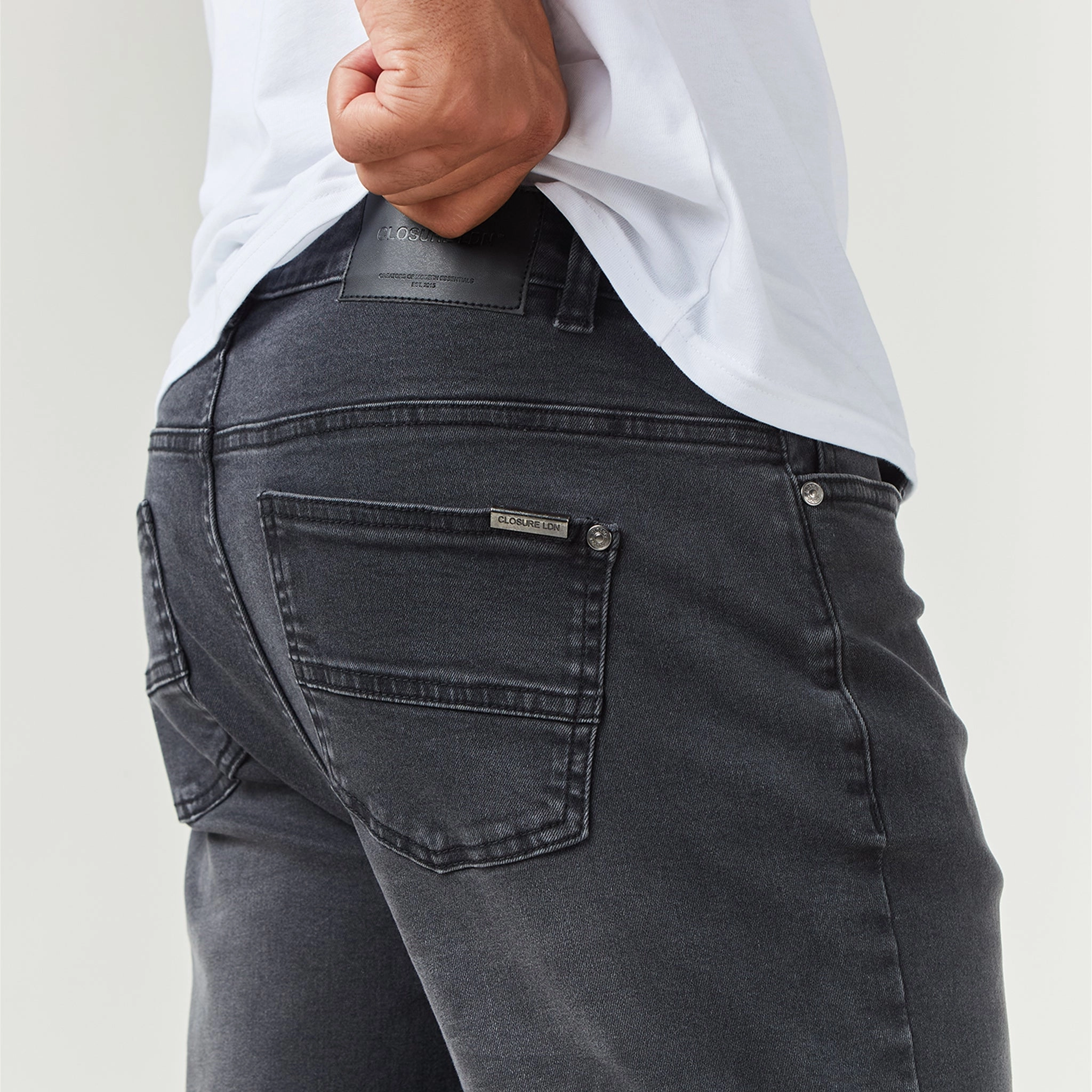 Regular Fit Denim Jean | Grey Wash