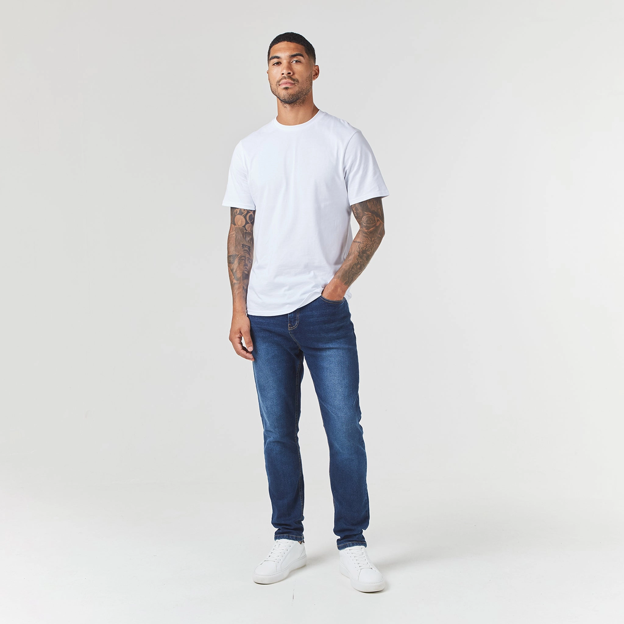 Regular Fit Denim Jean | Sand Blue Wash