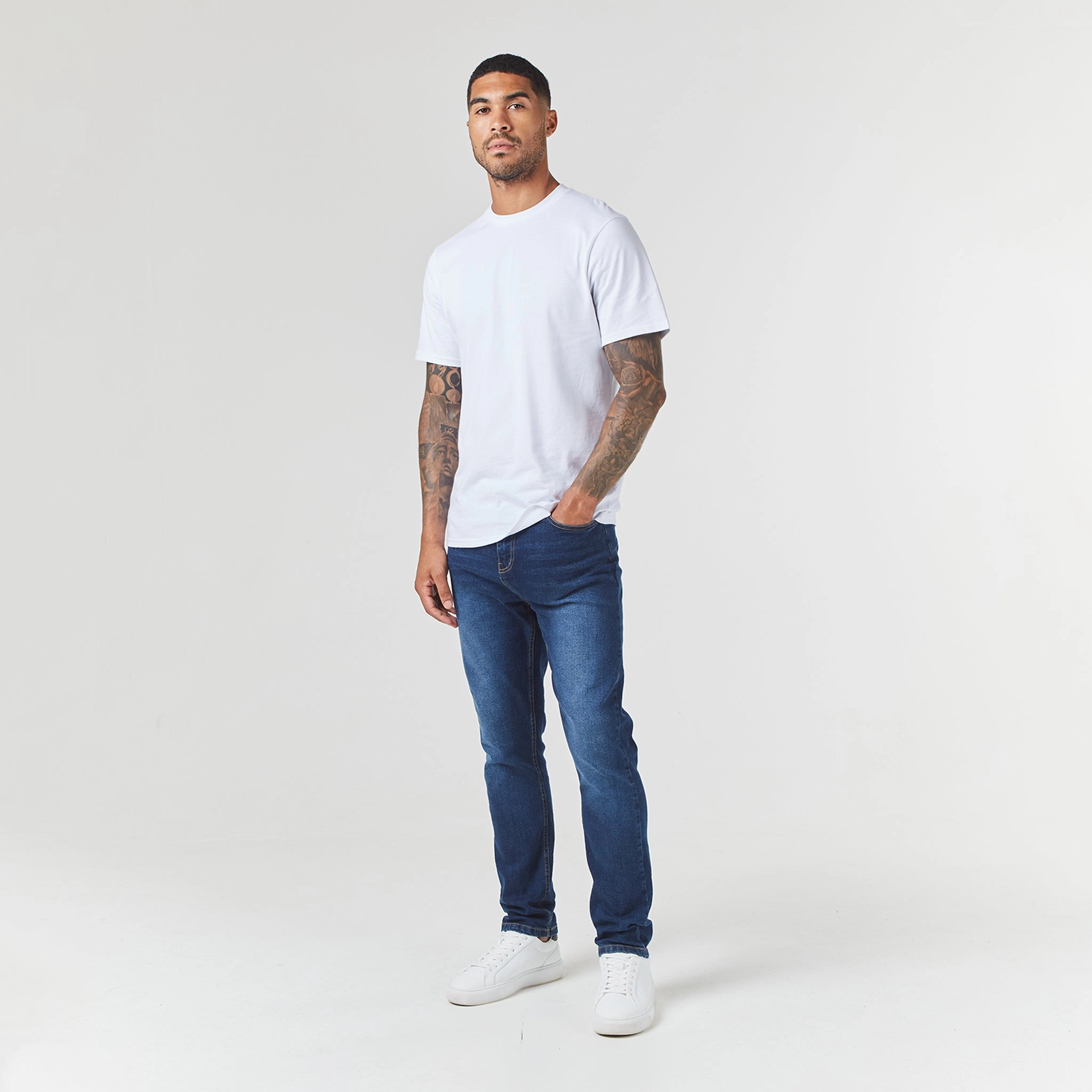 Regular Fit Denim Jean | Sand Blue Wash