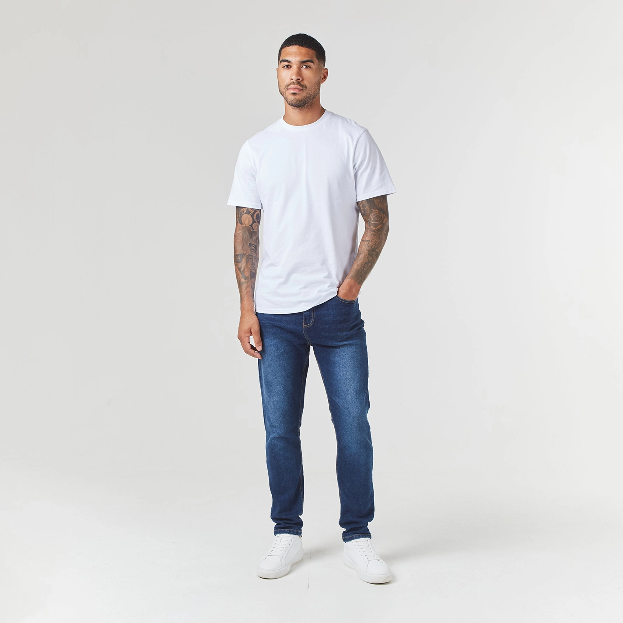 Regular Fit Denim Jean | Sand Blue Wash