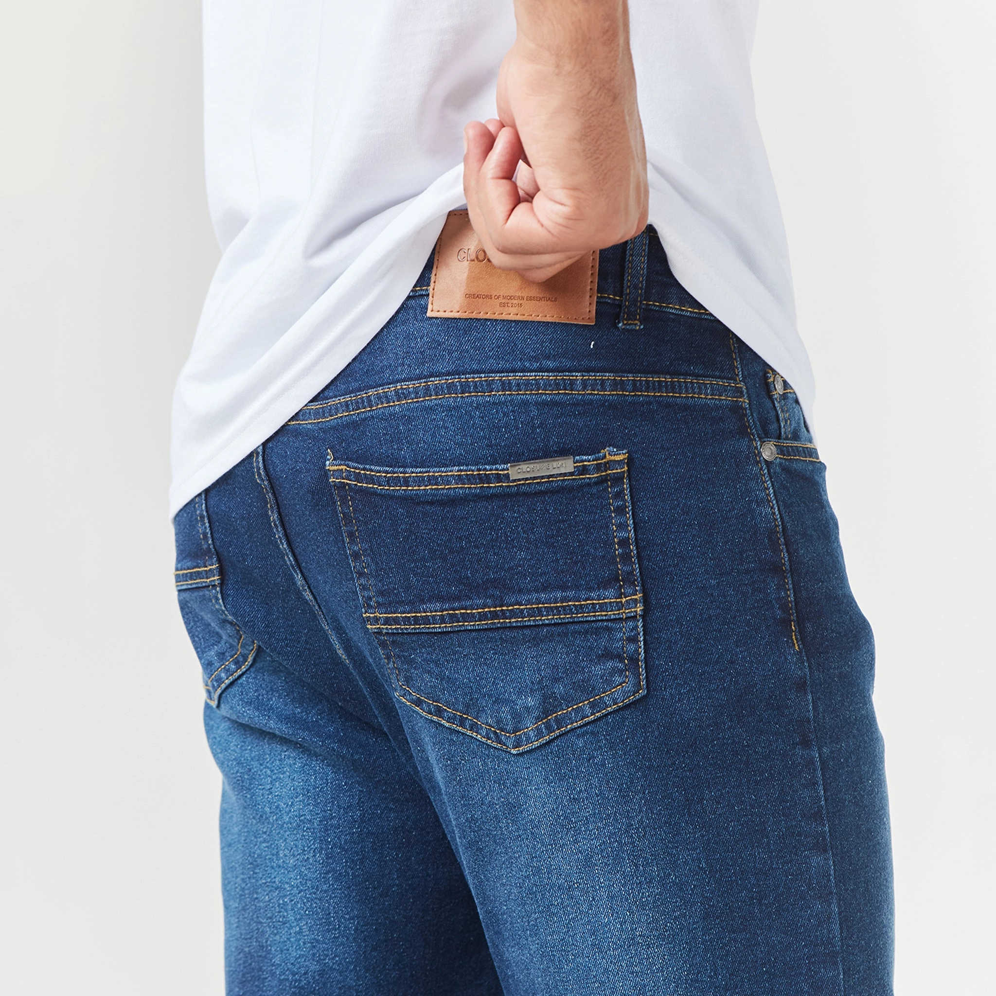 Regular Fit Denim Jean | Sand Blue Wash