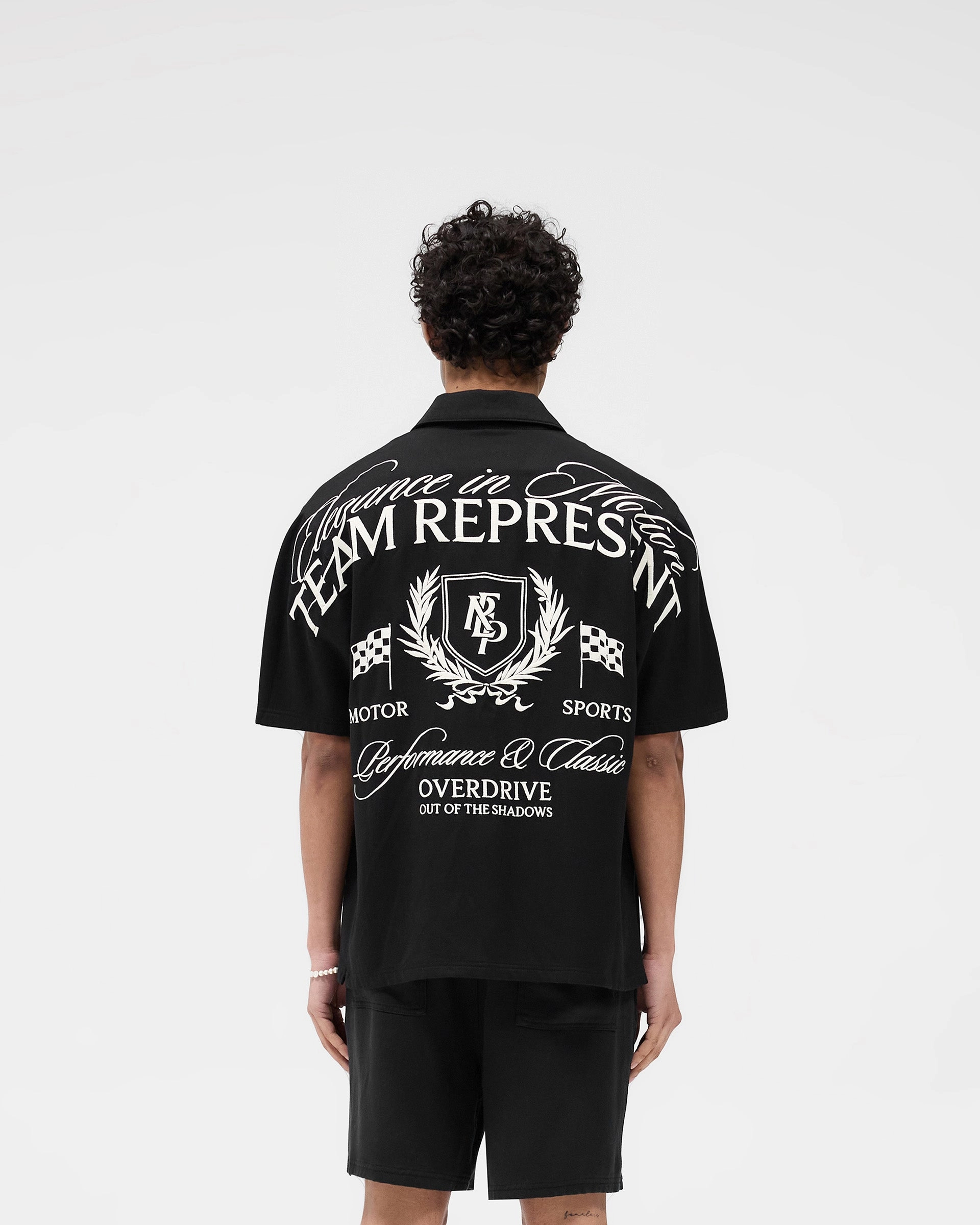 Represent Crest Shirt - Jet Black