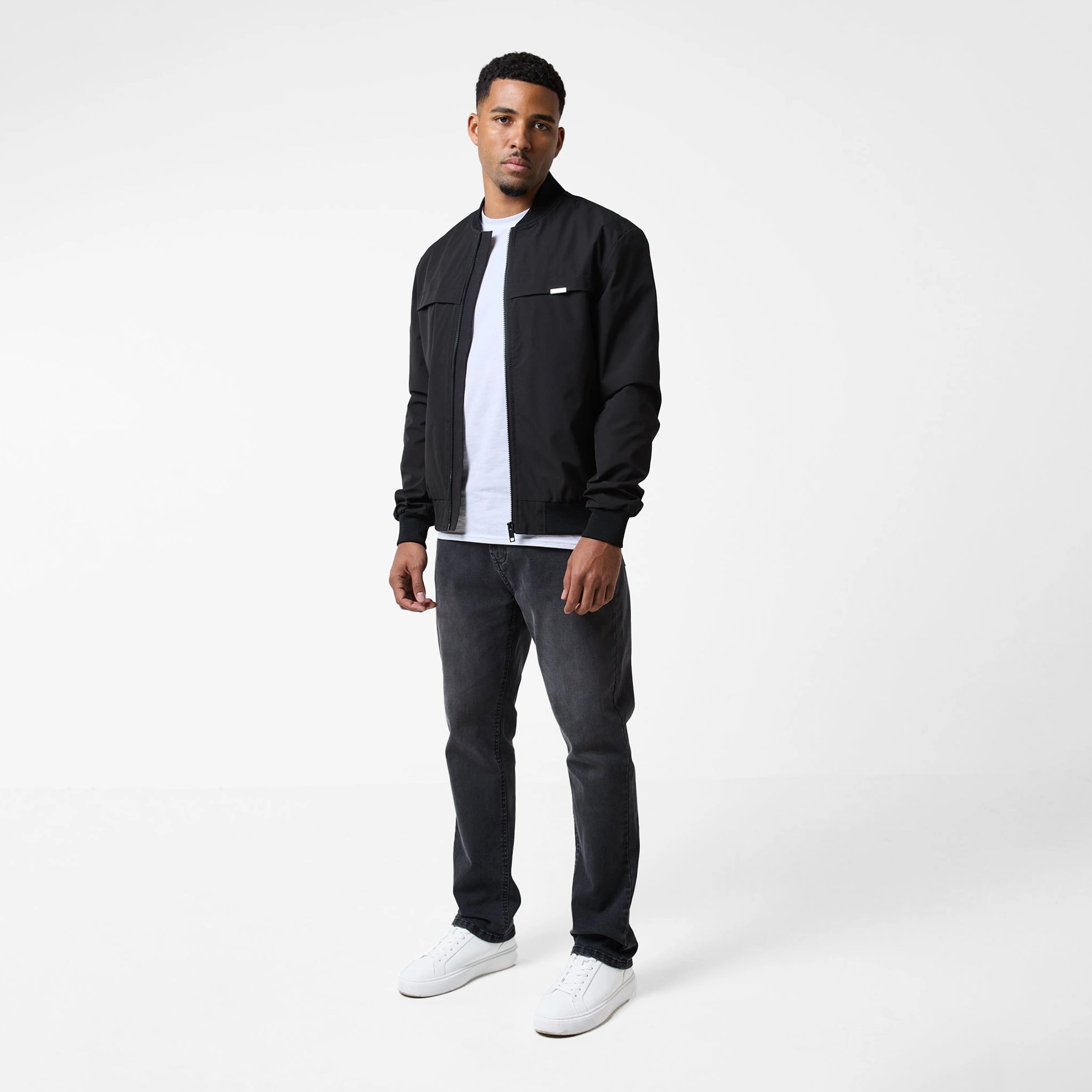 Ripstop Bomber Jacket | Black