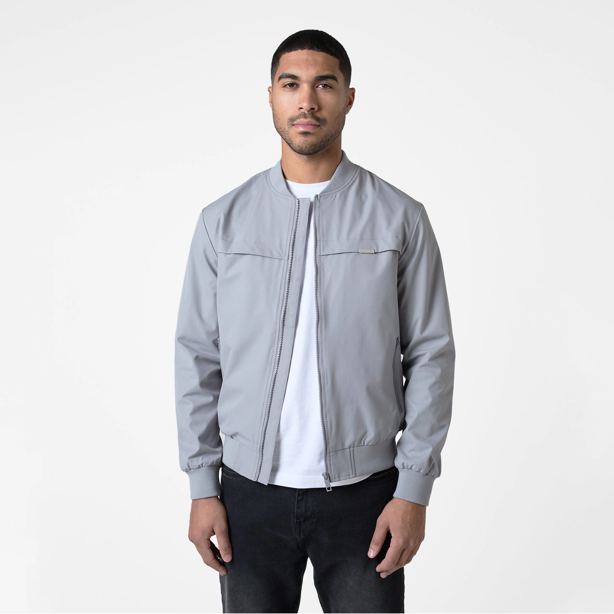 Ripstop Bomber Jacket | Frost Grey