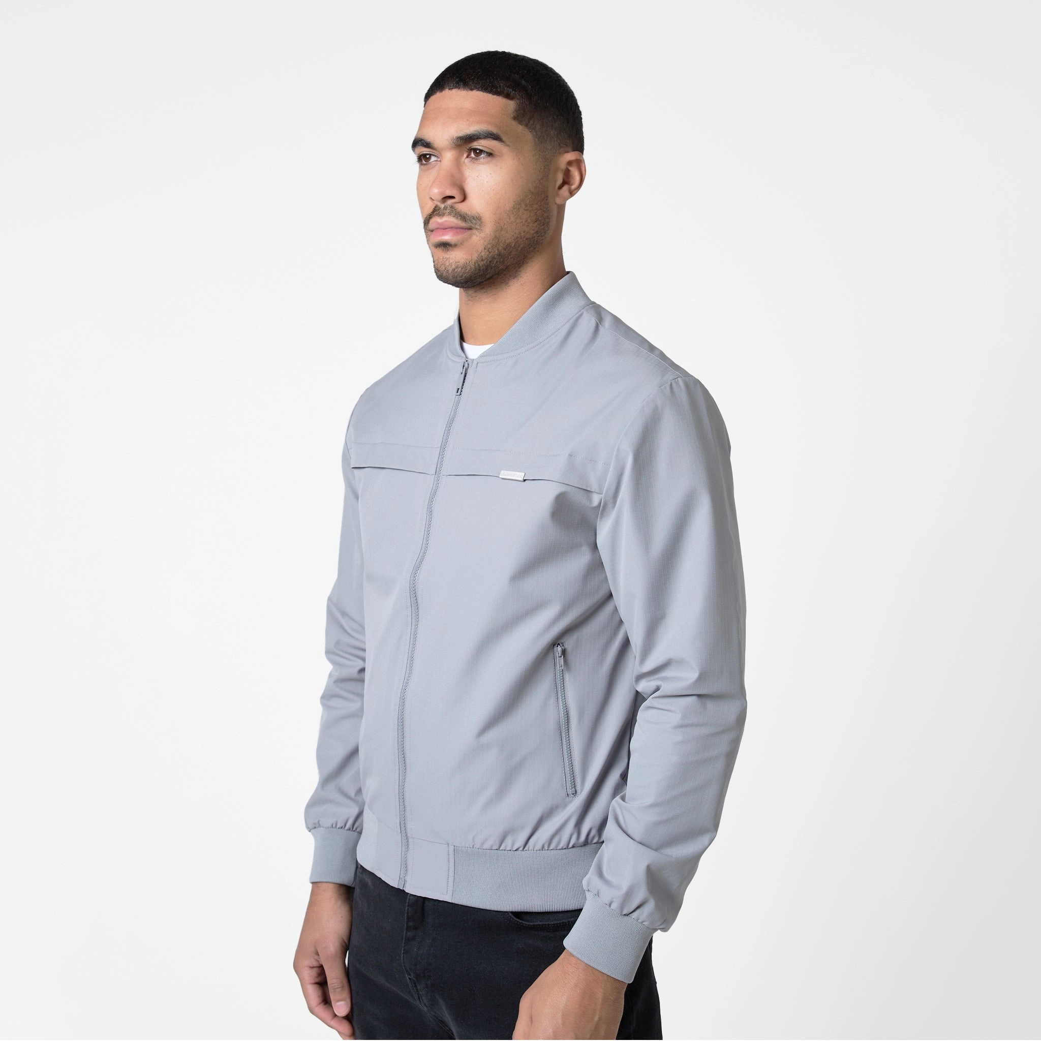 Ripstop Bomber Jacket | Frost Grey
