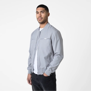 Ripstop Bomber Jacket | Frost Grey