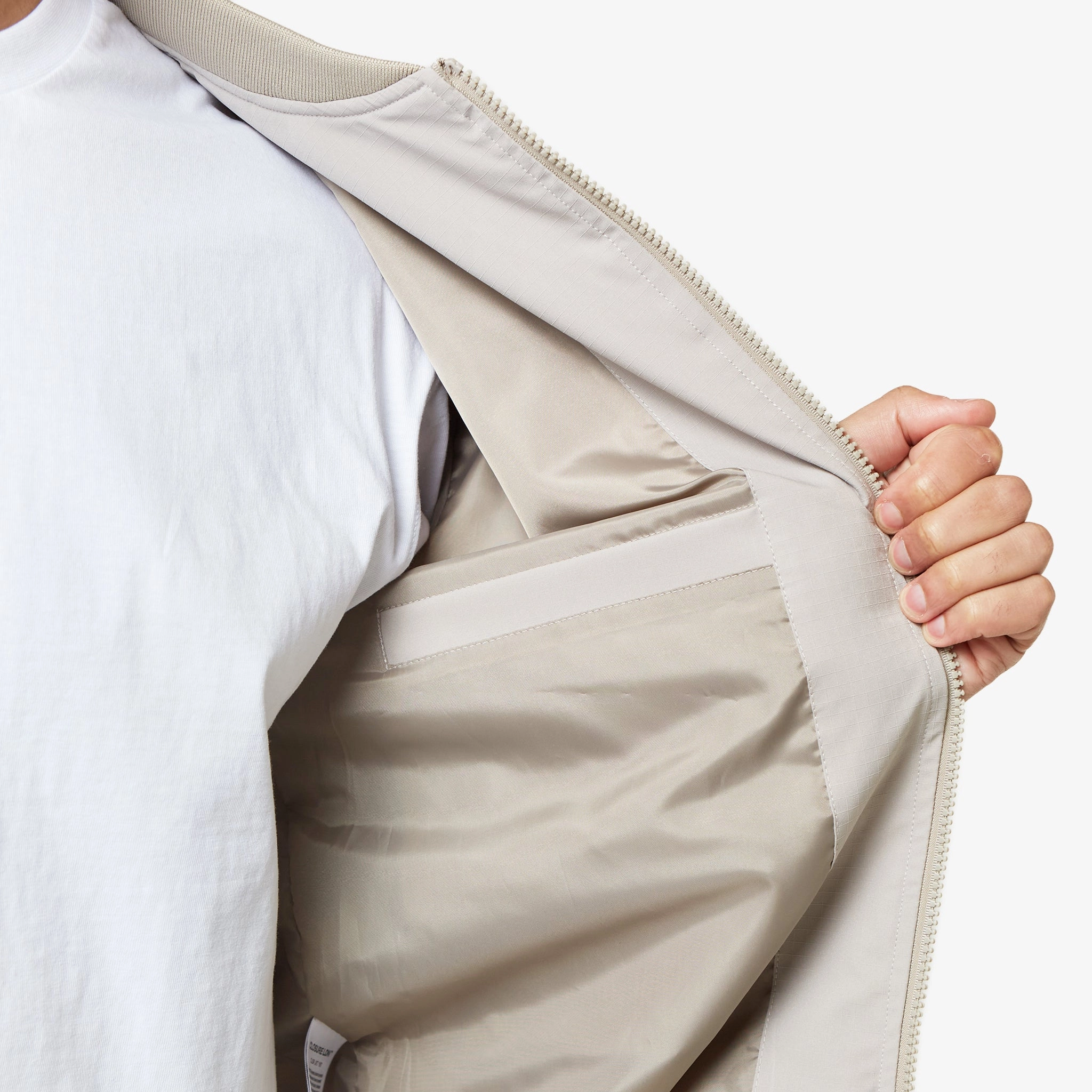 Ripstop Bomber Jacket | Stone