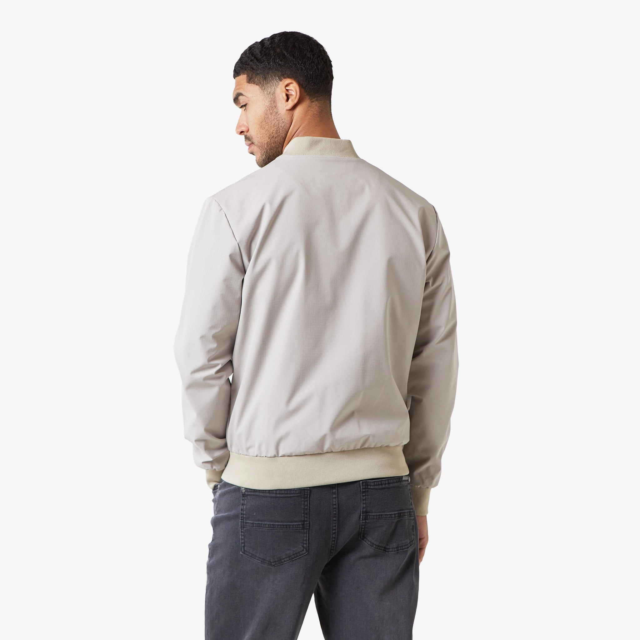 Ripstop Bomber Jacket | Stone