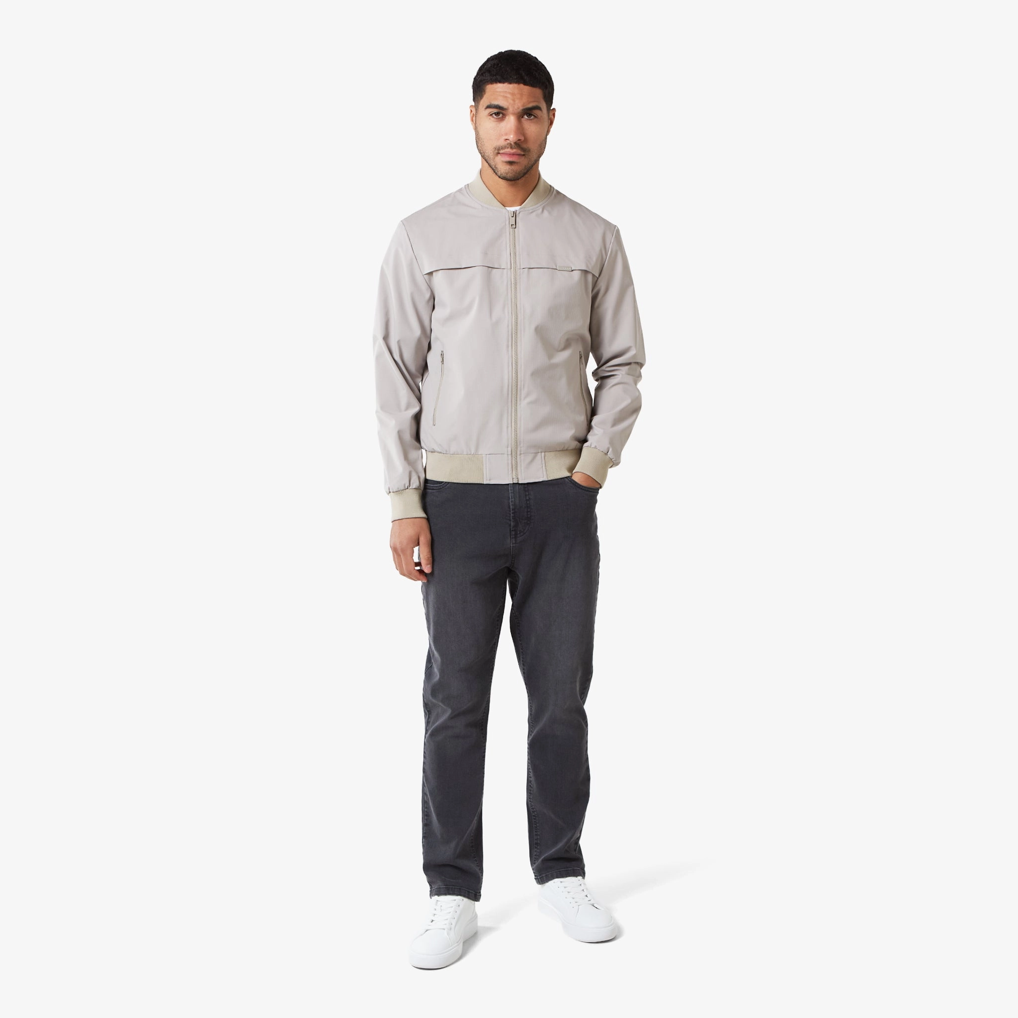 Ripstop Bomber Jacket | Stone