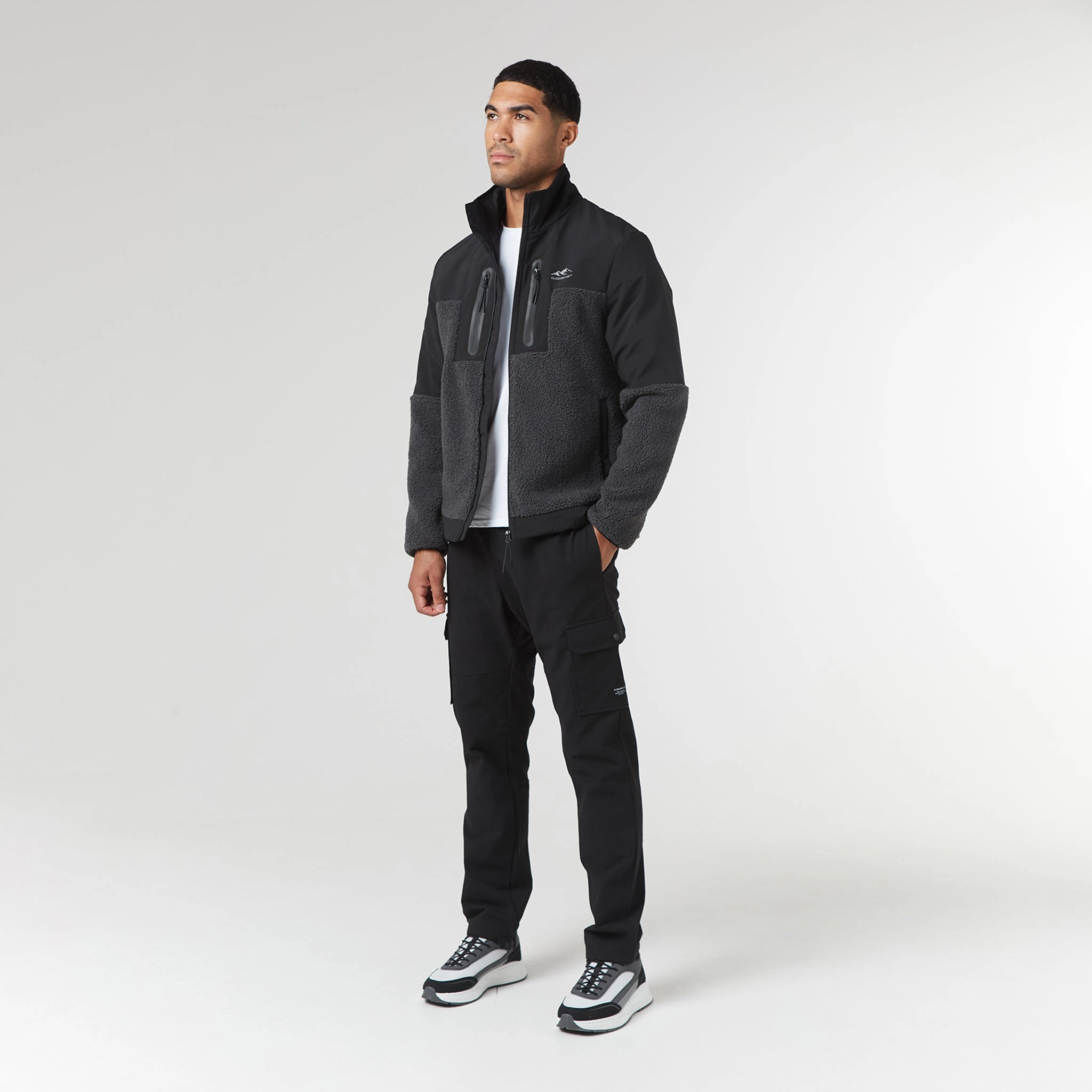 Ripstop Borg Panel Jacket | Charcoal