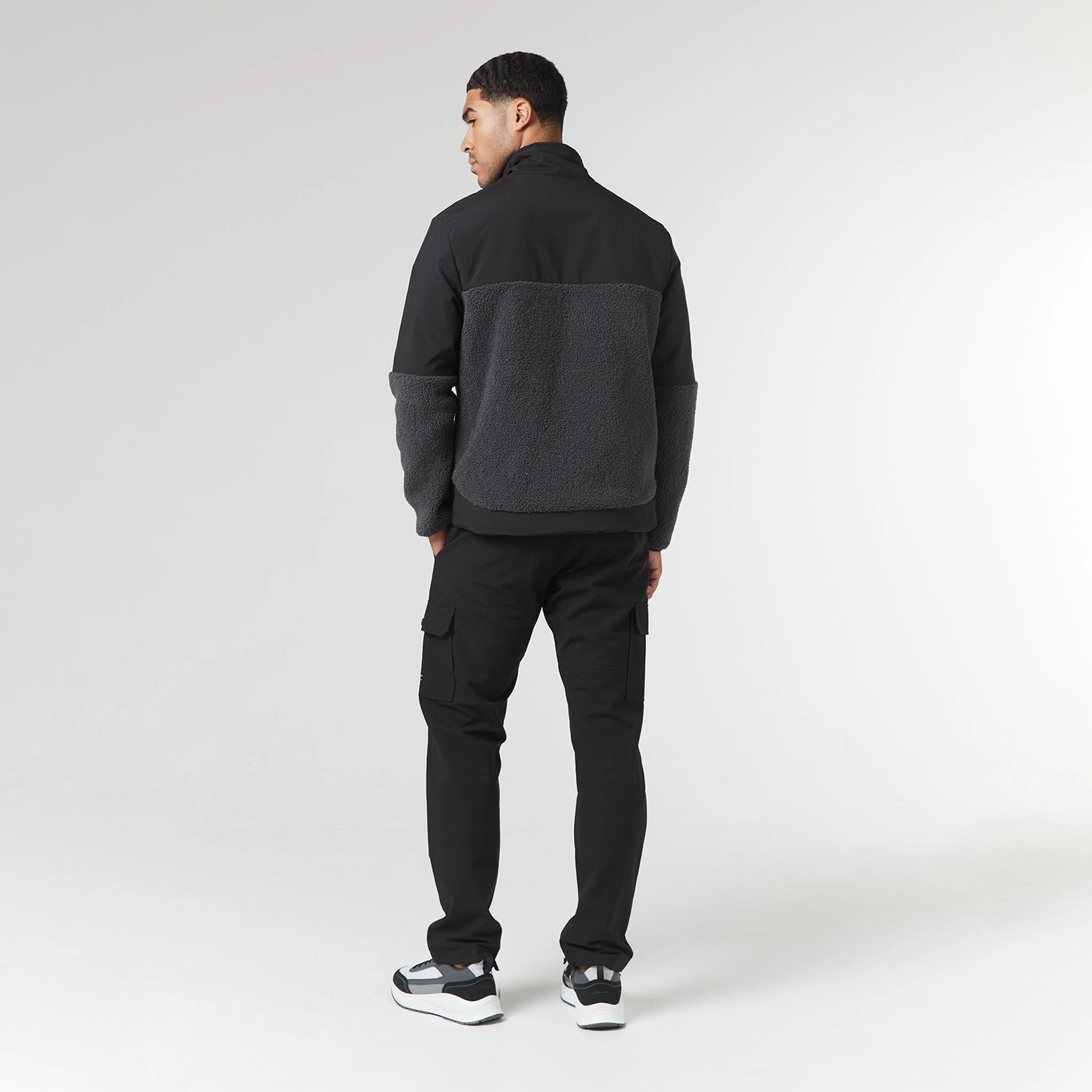 Ripstop Borg Panel Jacket | Charcoal