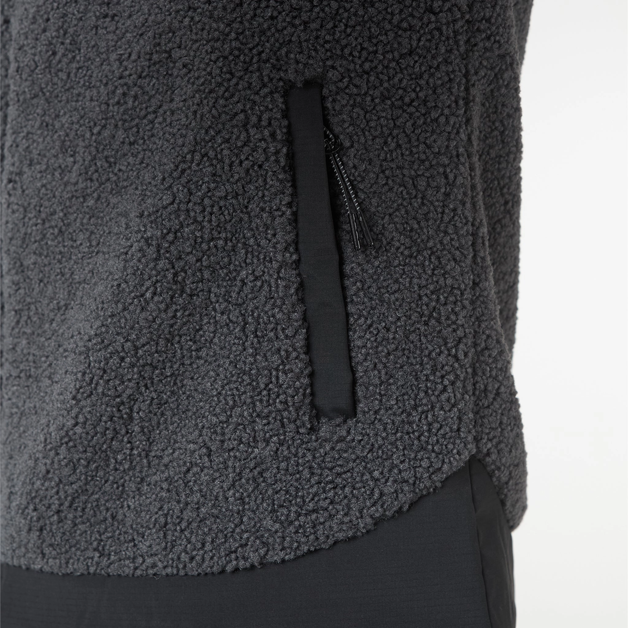 Ripstop Borg Panel Jacket | Charcoal