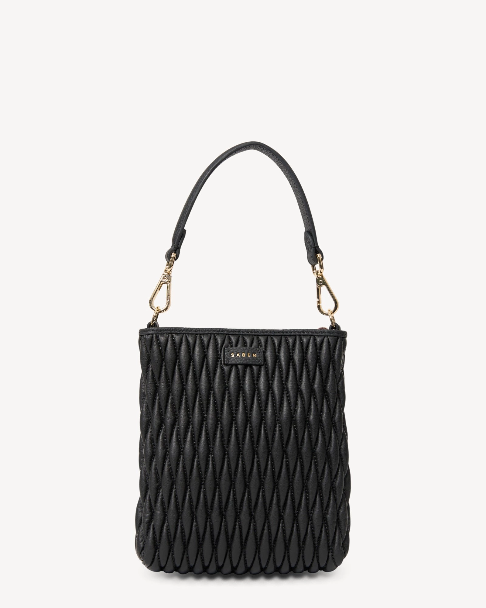 Saben Coco Mini Bag Black Diamond Quilt