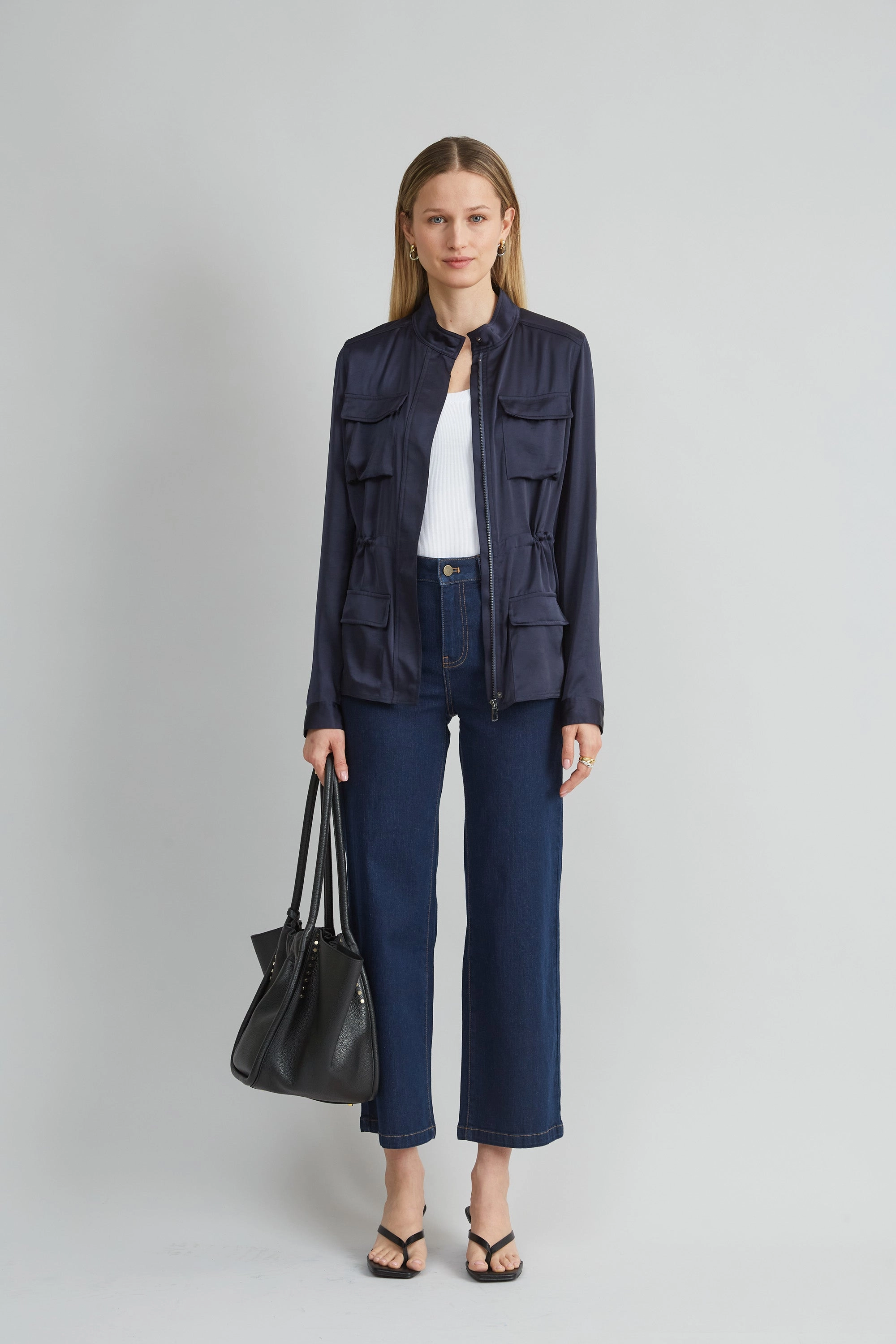 Satin Utility Jacket