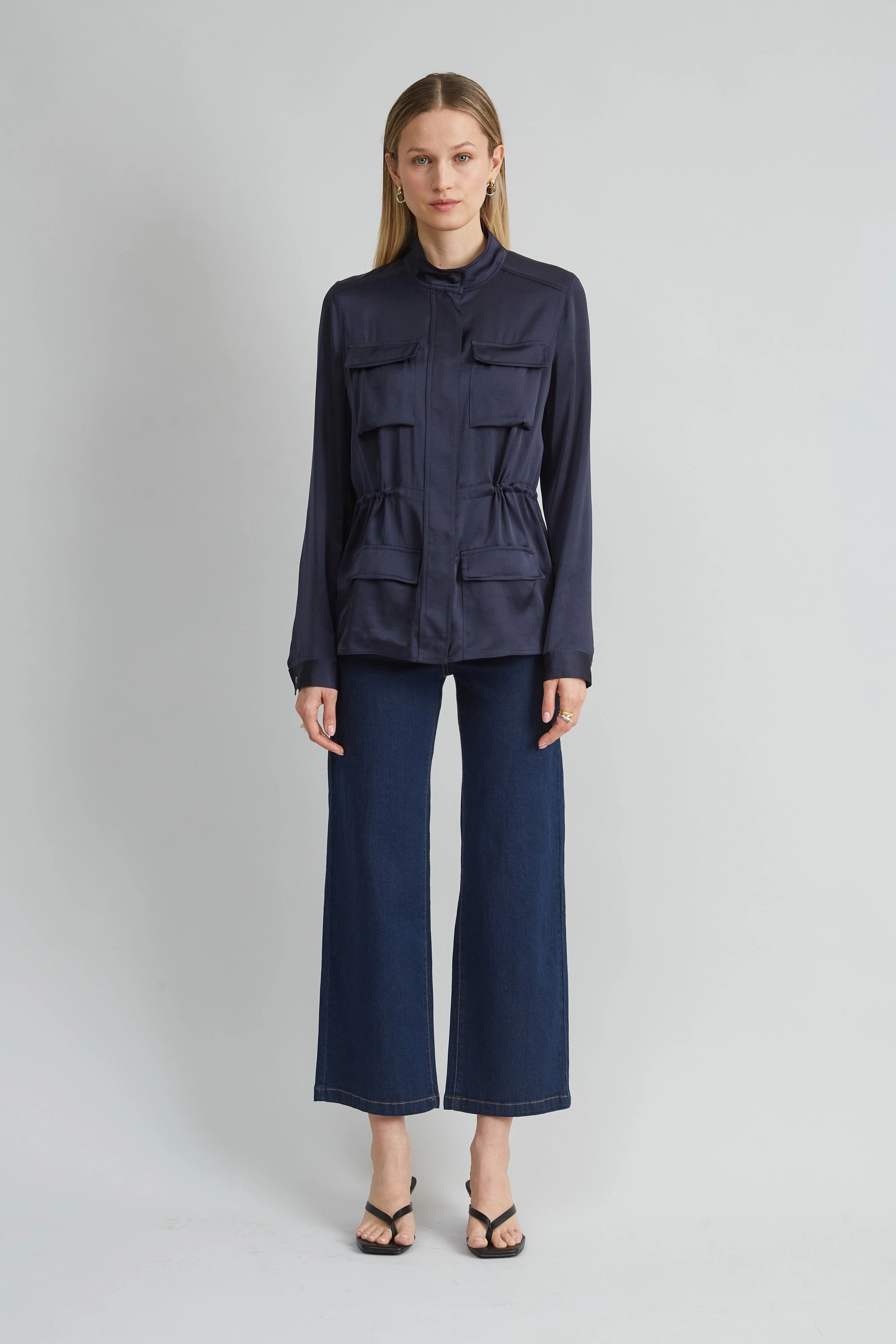 Satin Utility Jacket