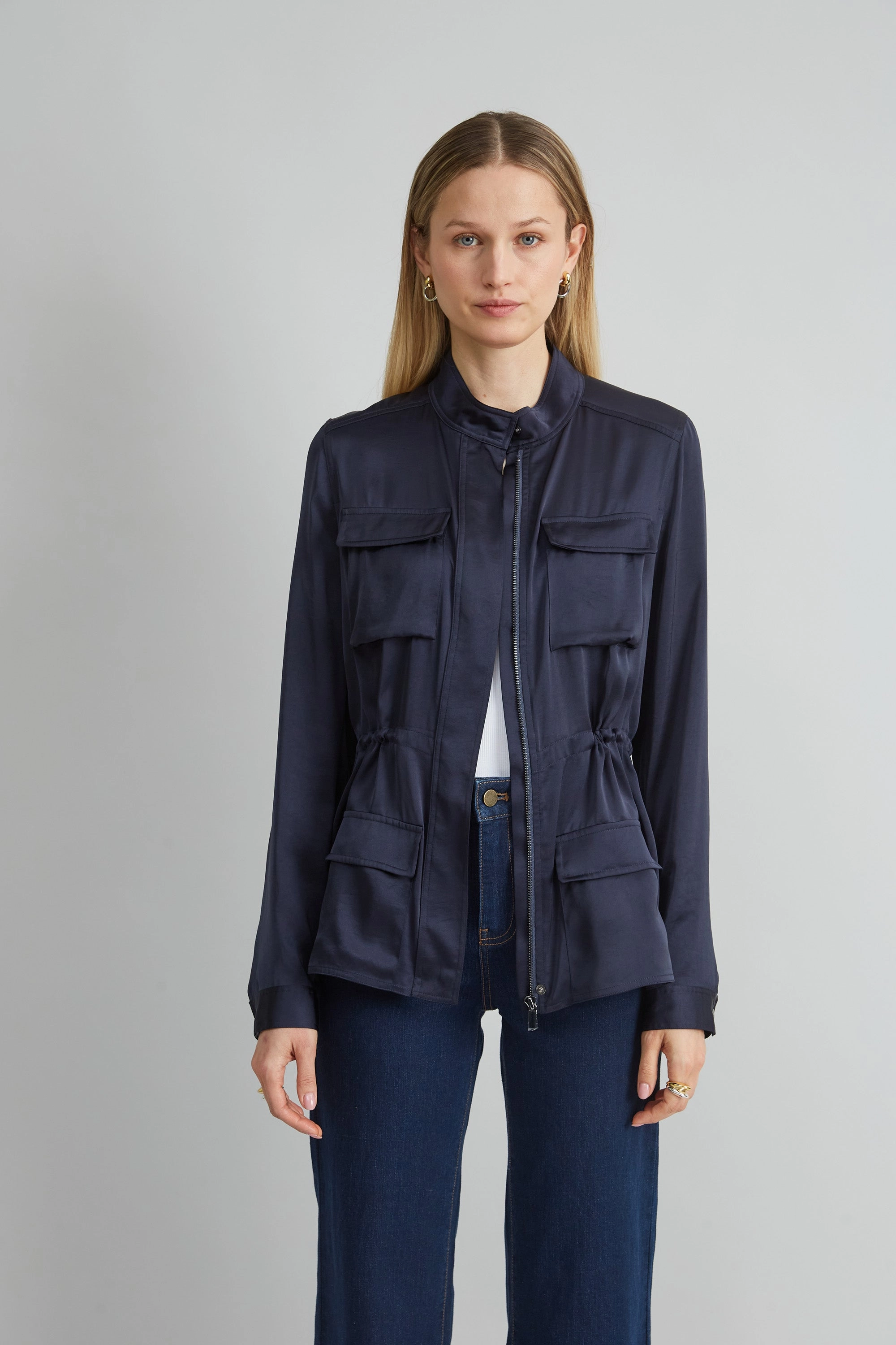 Satin Utility Jacket