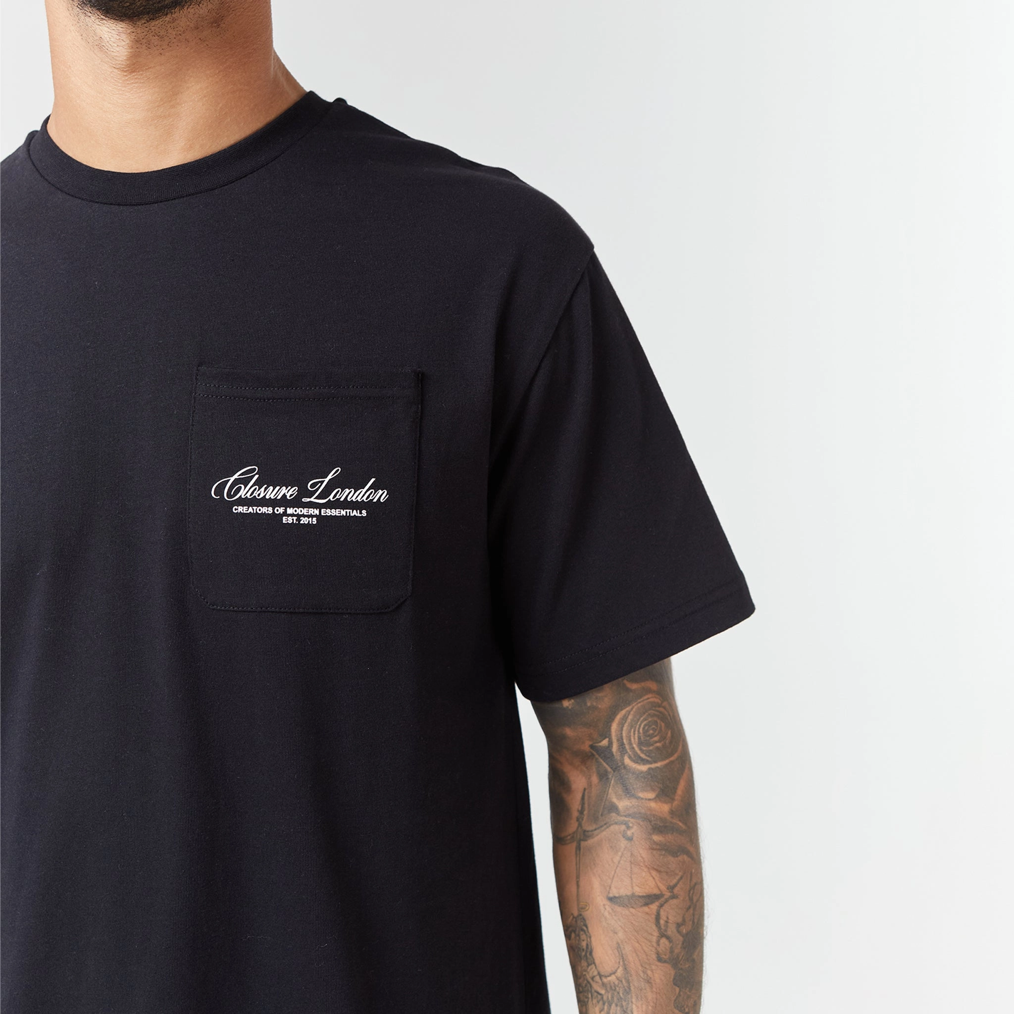 Script Logo Pocket T-Shirt | Black